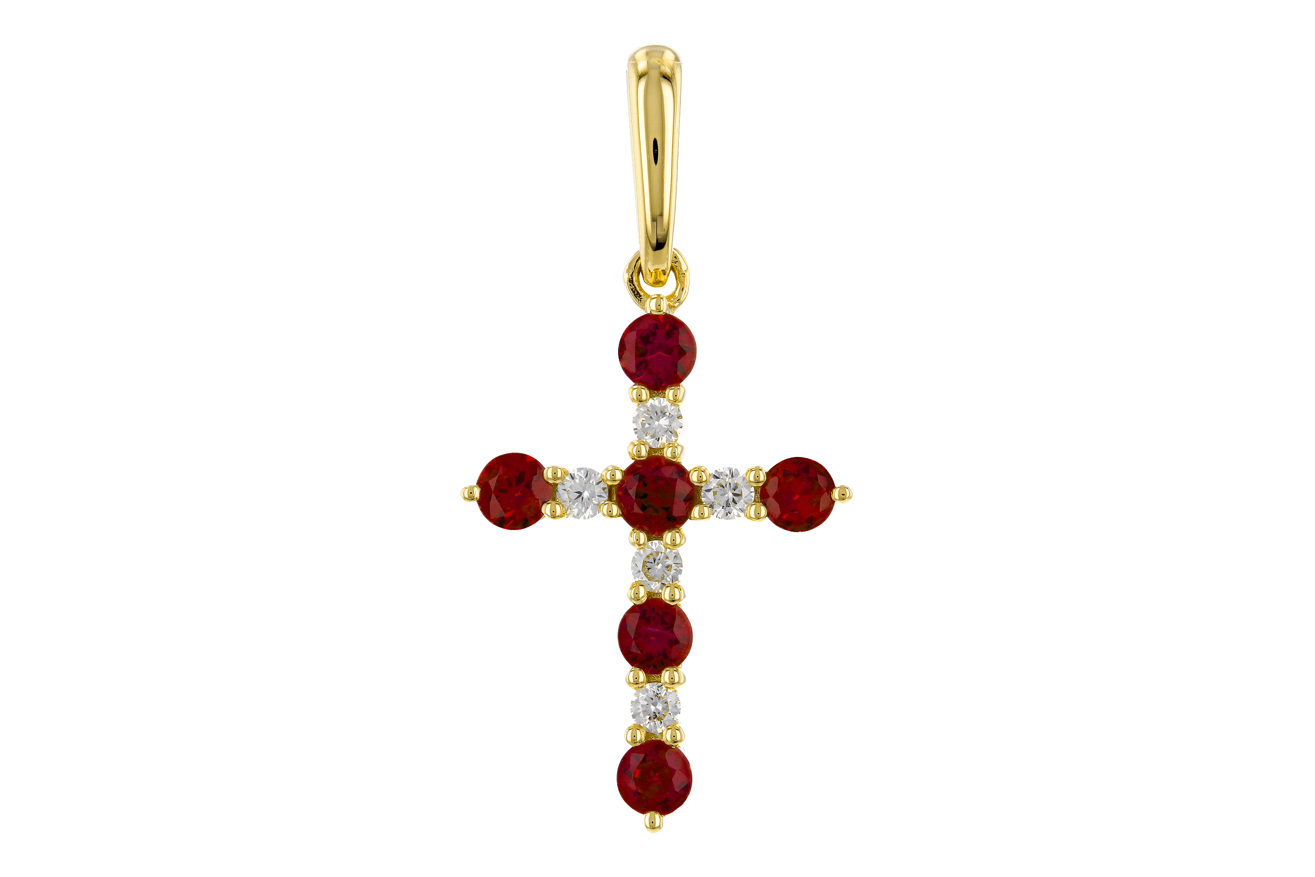 C283-84334: PENDANT .34 TW RUBY .42 TGW