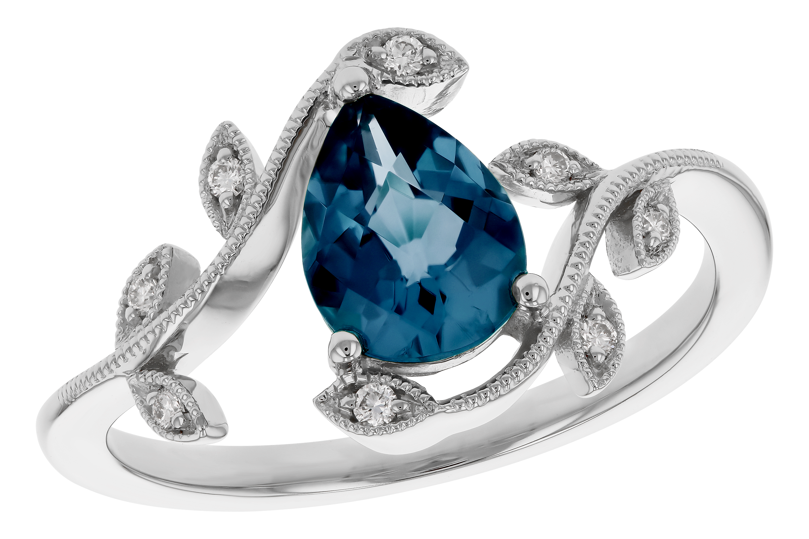 C283-86152: LDS RG 1.20 LONDON BLUE TOPAZ 1.26 TGW (8x6MM LBT)