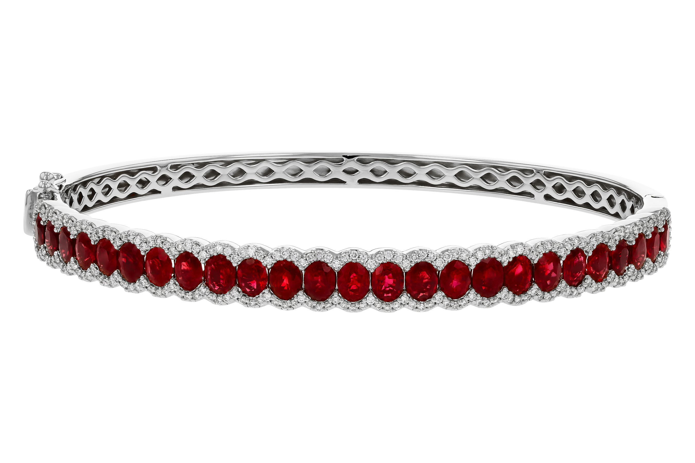 C283-89734: BANGLE 5.04 TW RUBY 5.60 TGW