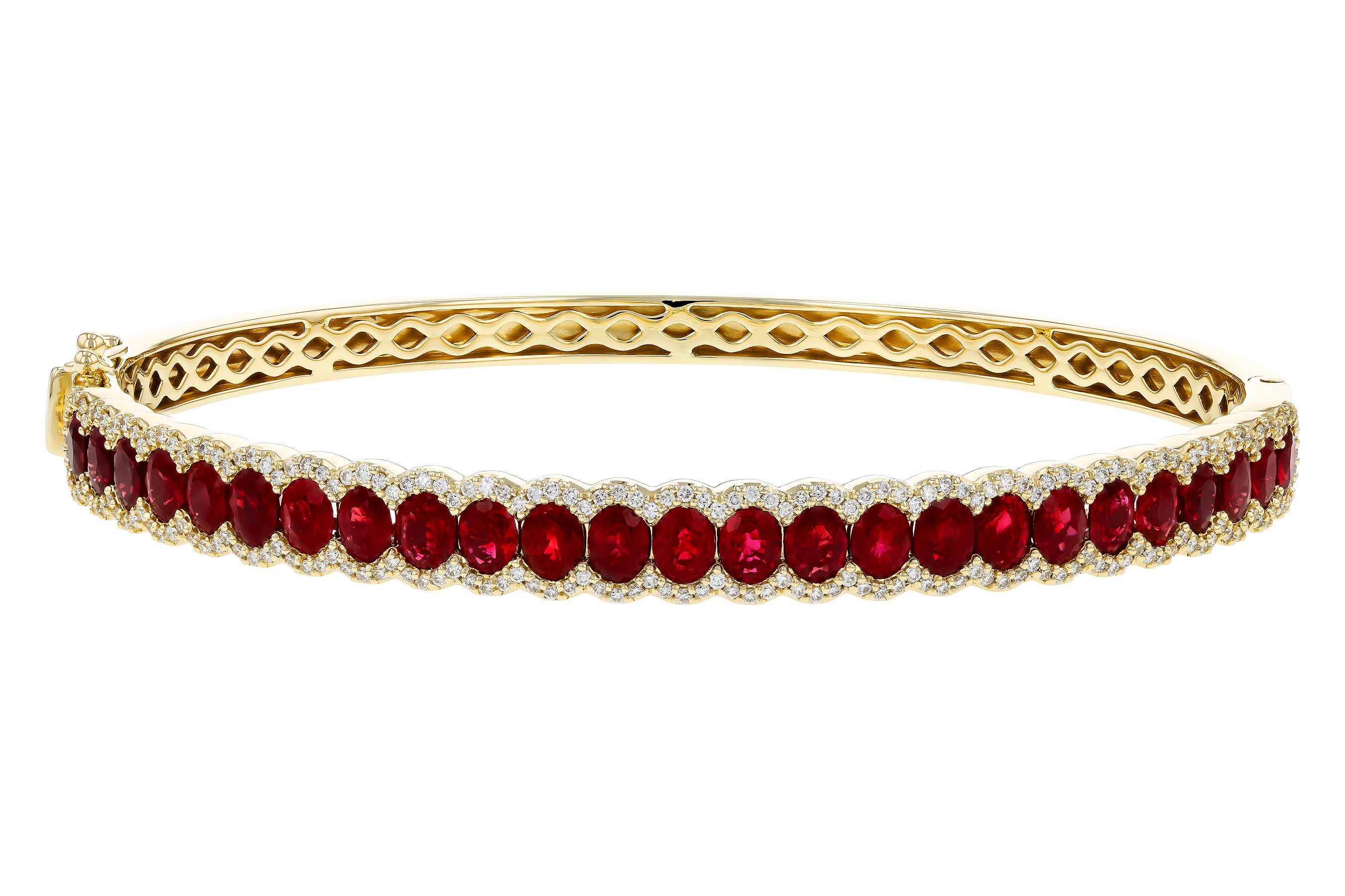 C283-89734: BANGLE 5.04 TW RUBY 5.60 TGW