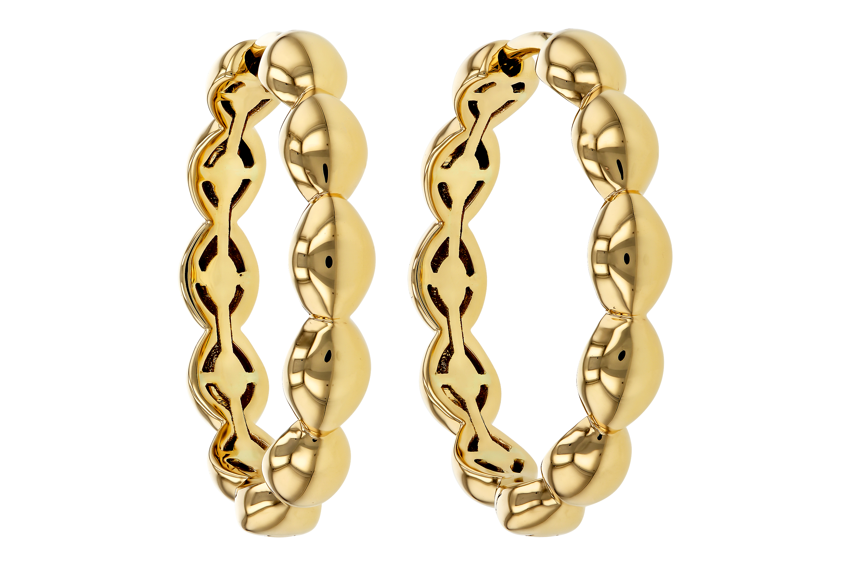 C283-89743: GOLD EARRINGS (21MM)