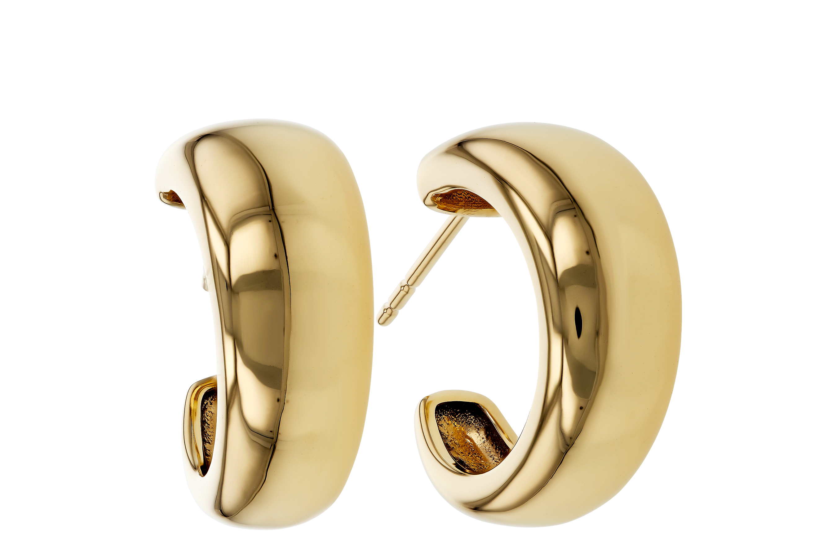 C283-89752: GOLD EARRINGS (16MM)