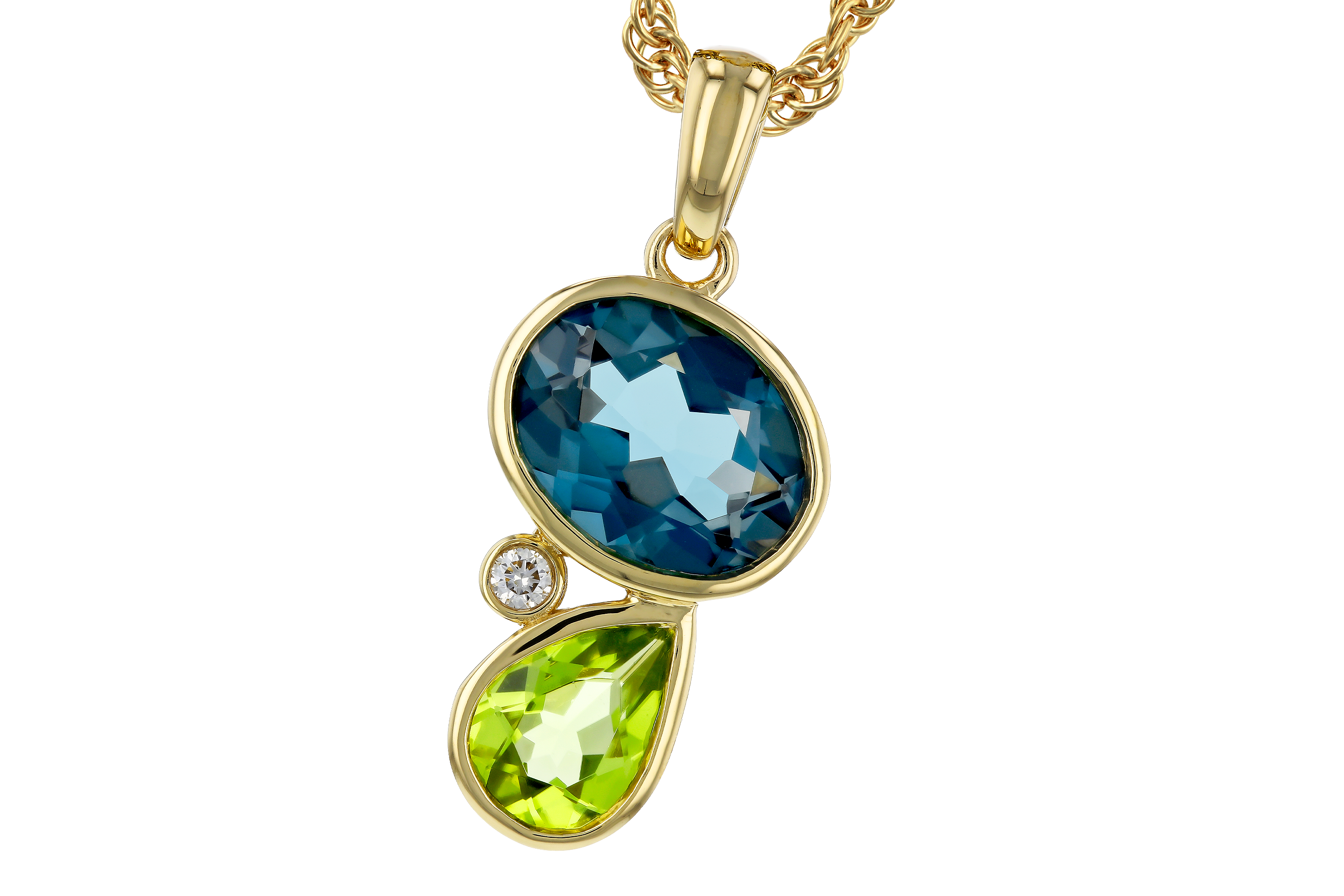 C283-90679: NECKLACE 2.43 SEMI-PREC (PER,LBT) 2.45 TGW