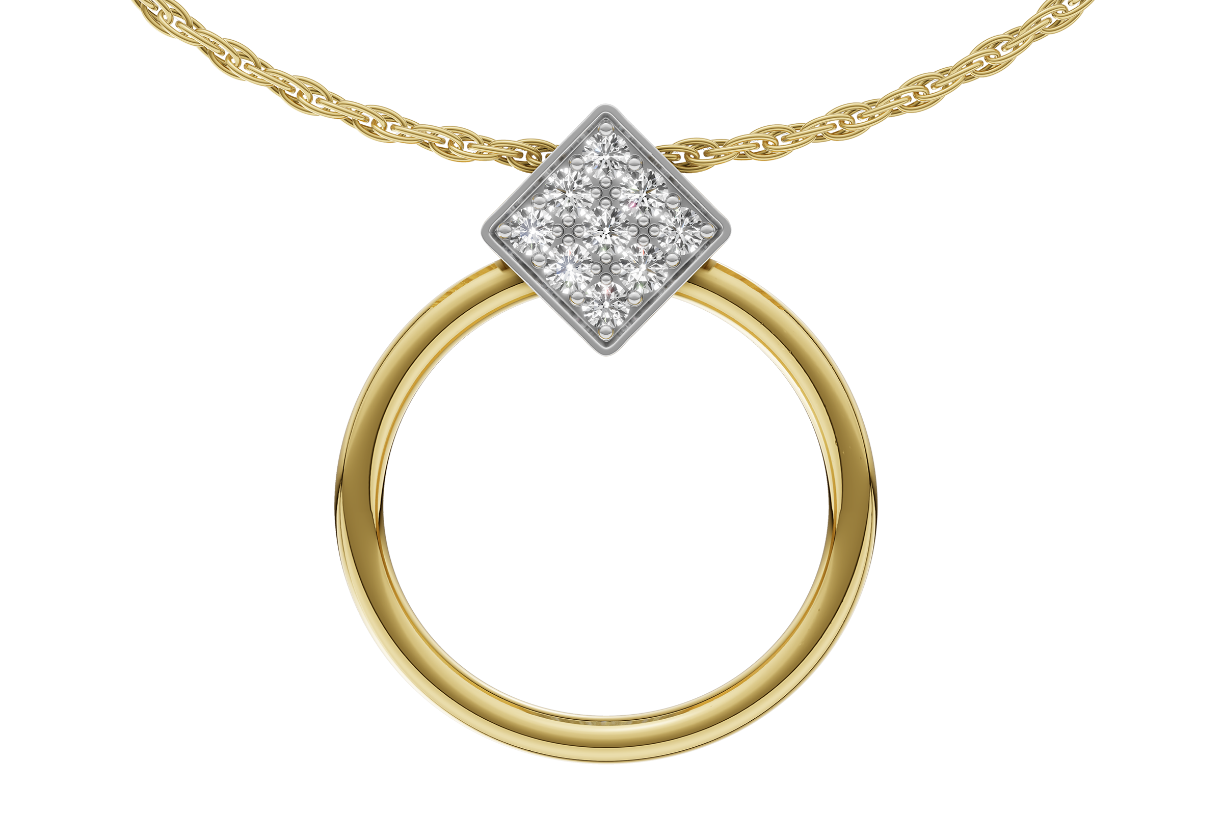 C284-74307: NECKLACE .25 TW