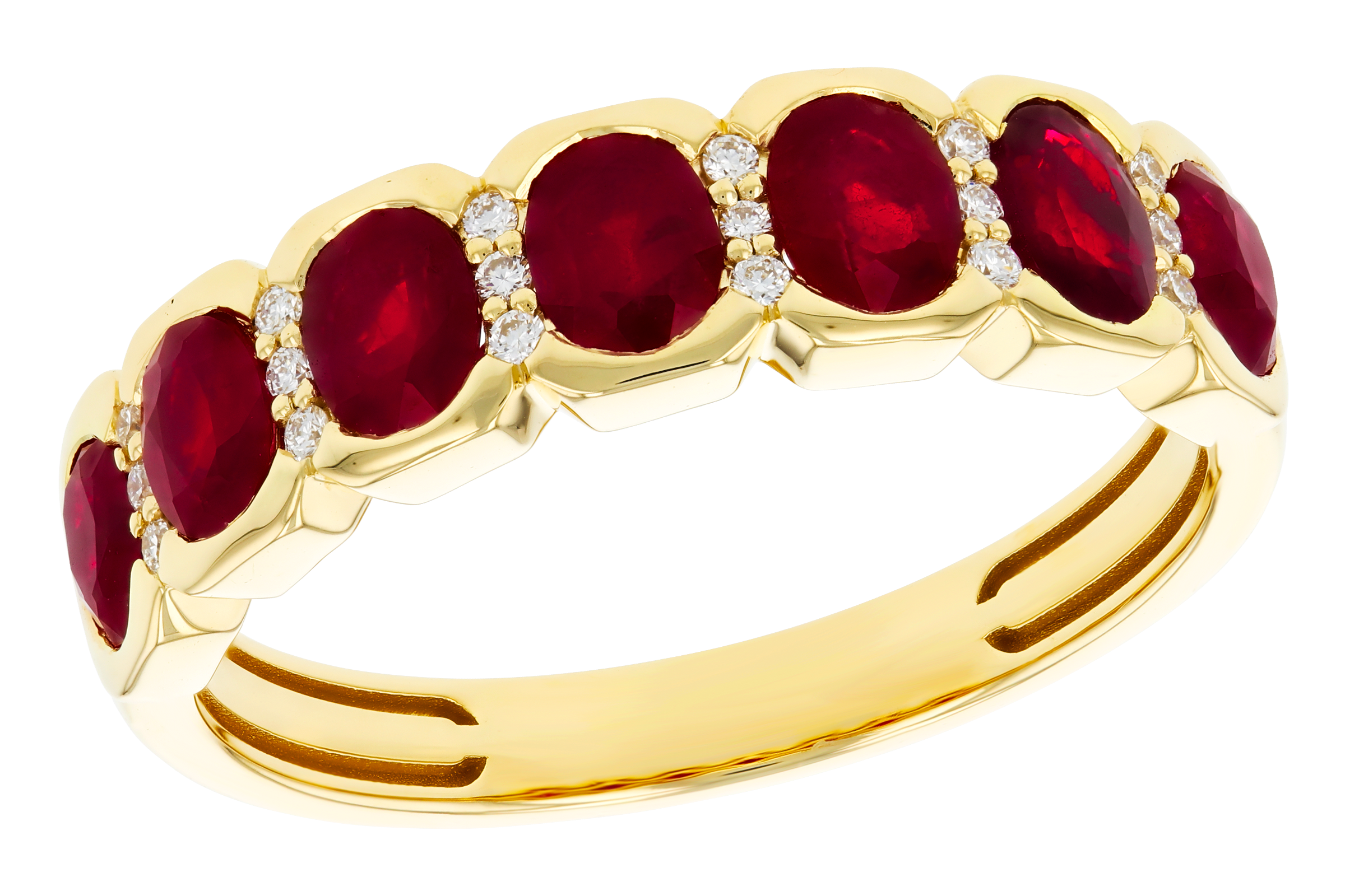 C284-75270: LDS WED RG 1.45 TW RUBY 1.52 TGW