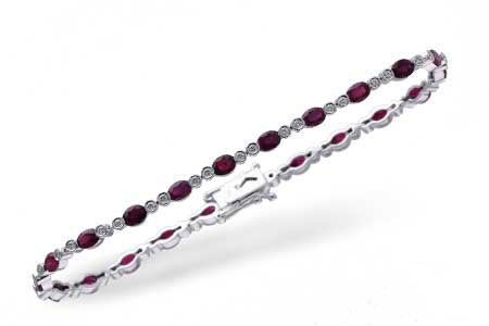 D192-99752: BRACELET 4.08 RUBY 4.55 TGW