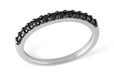 D194-76161: LDS WED RG .29 BLK DIAS TW