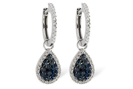 D195-72497: EARR .50 BLUE DIA .95 TW