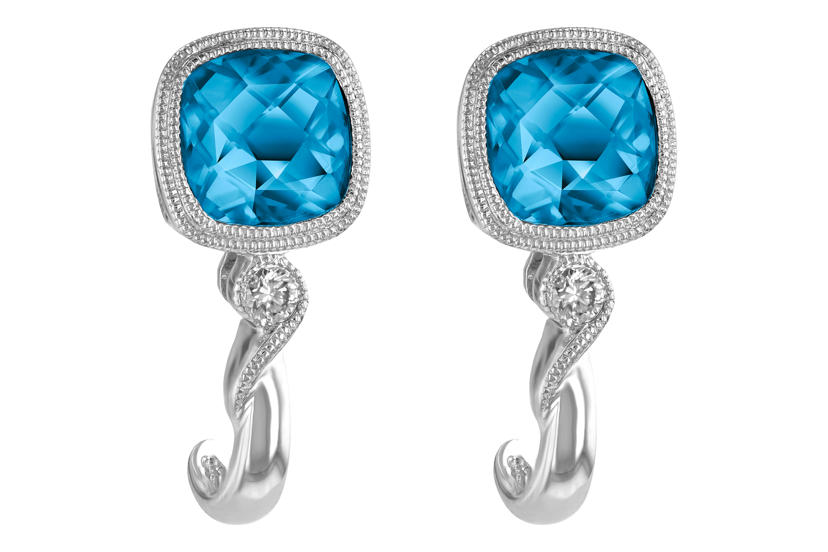D196-61634: EARR 2.10 BLUE TOPAZ 2.14 TGW