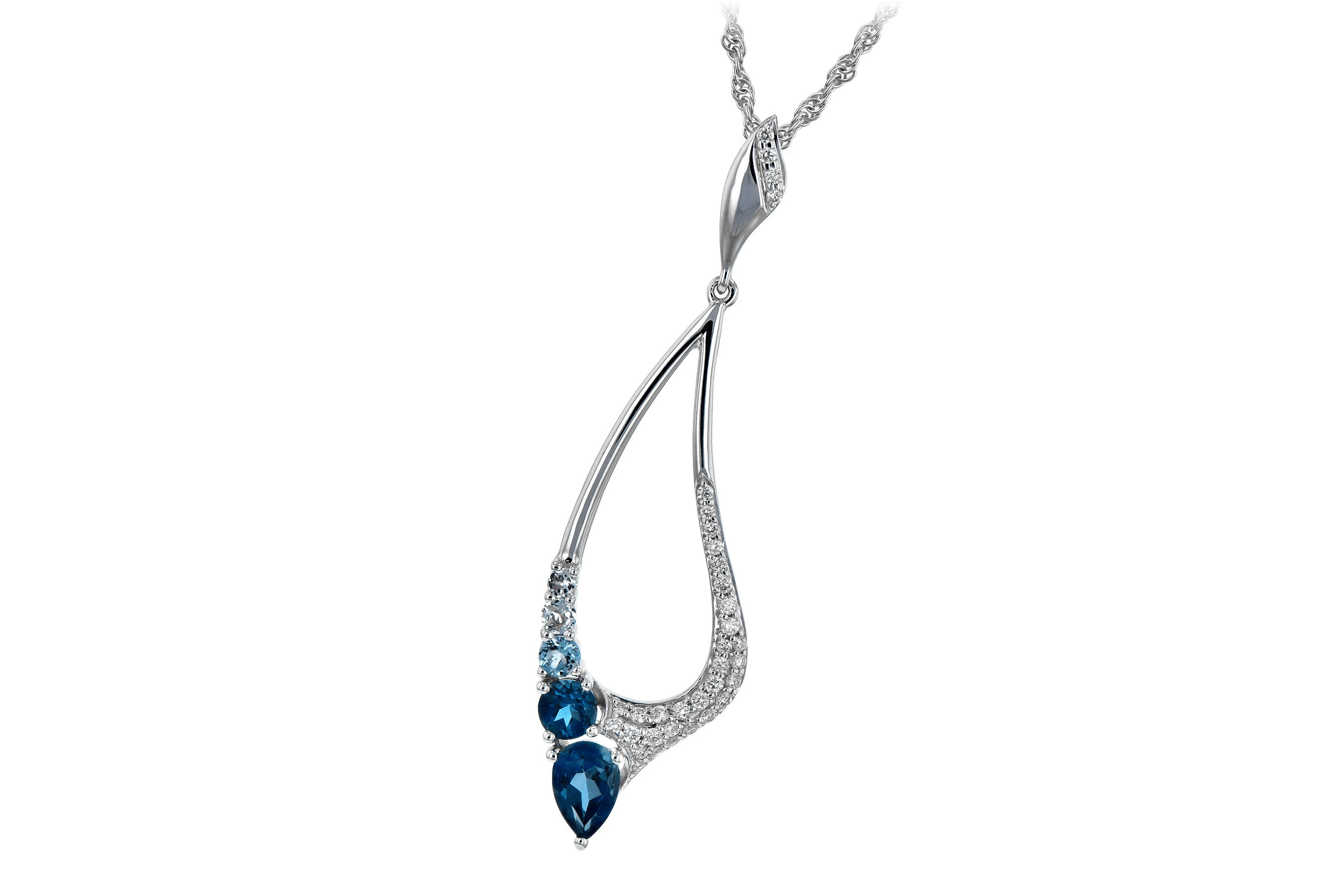 D198-43379: NECK .83 BLUE TOPAZ 1.00 TGW