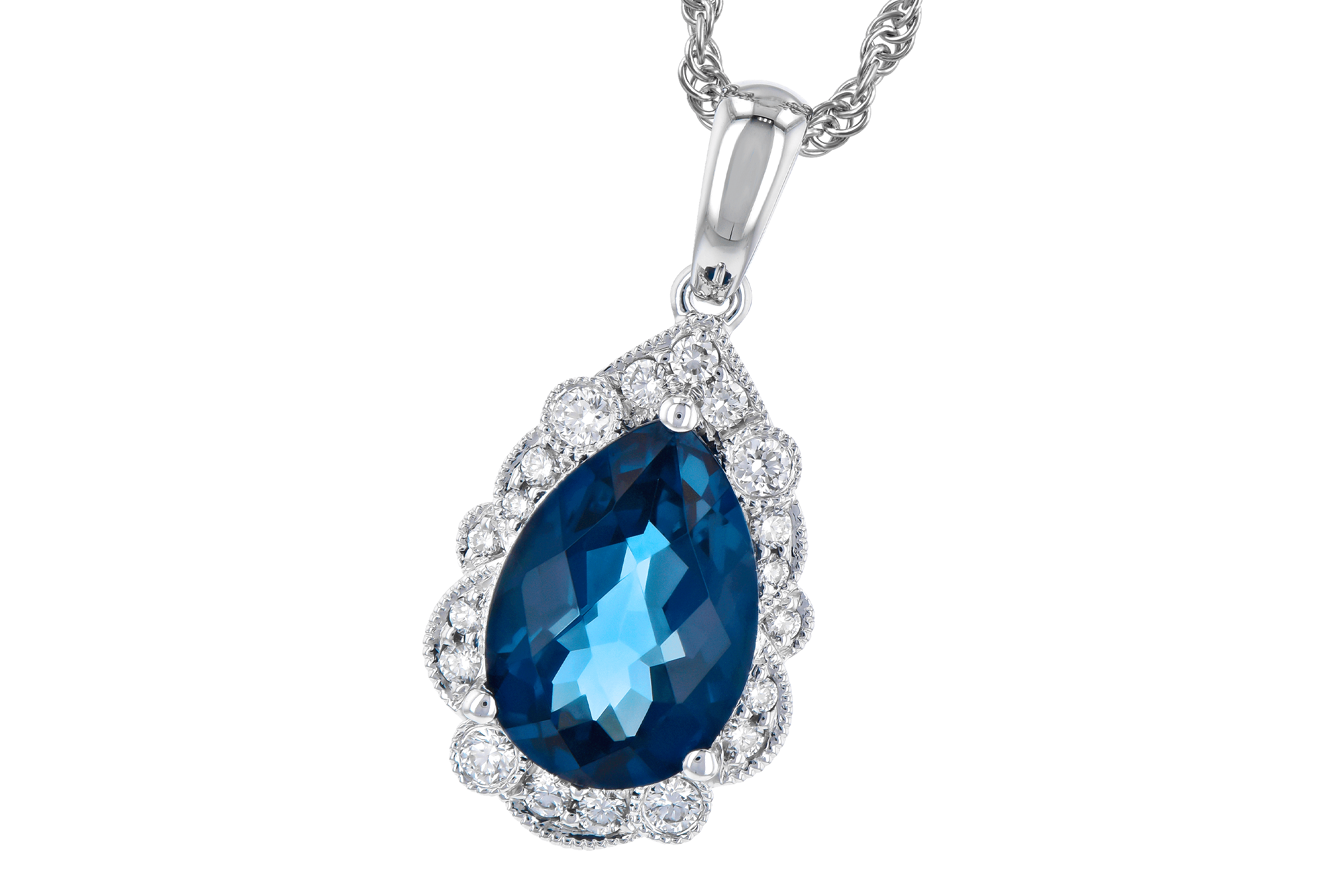 D282-07079: NECK 2.25 LONDON BLUE TOPAZ 2.40 TGW (10x7 PS)