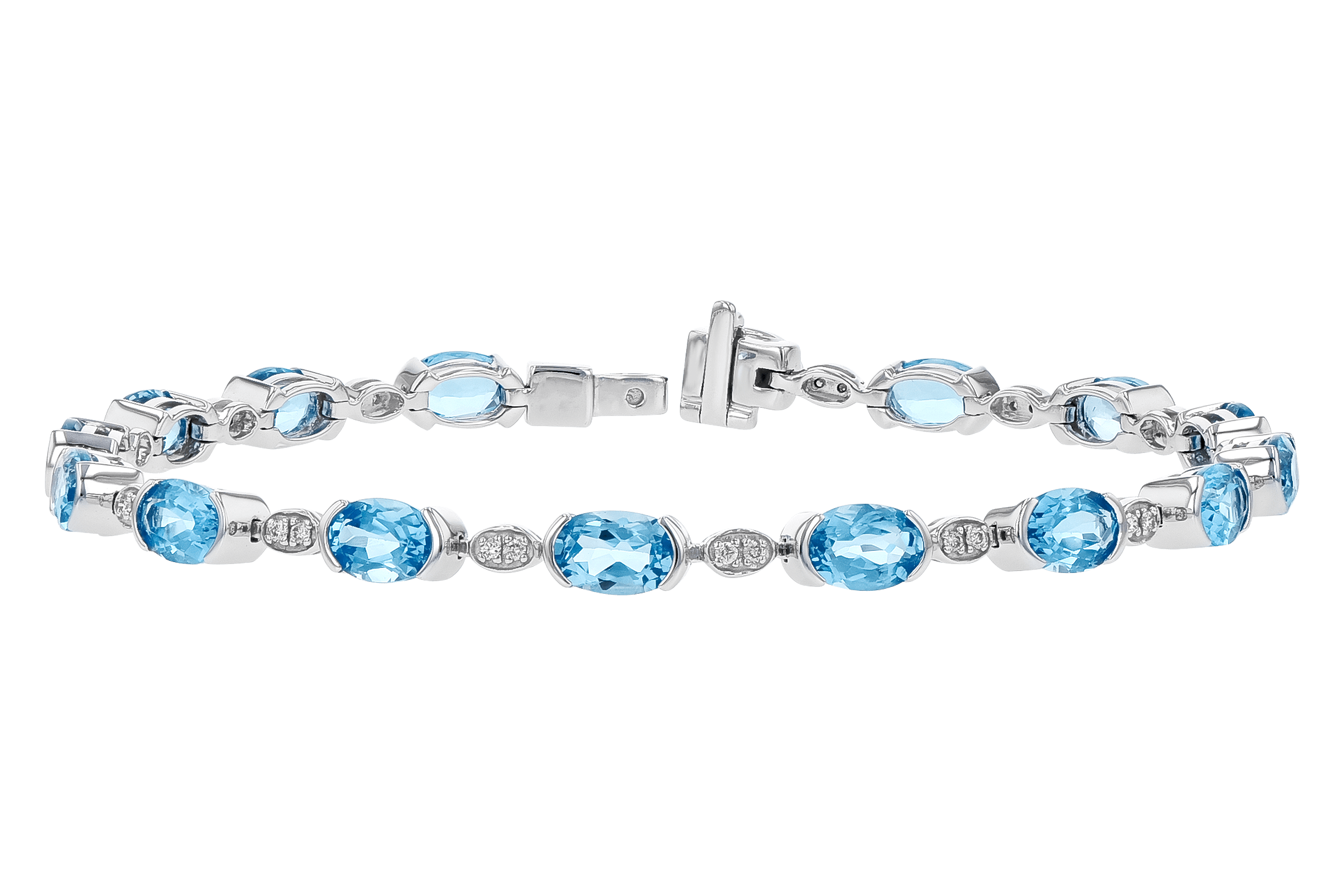 D282-91552: BRACELET 7.80 SWISS BLUE TOPAZ 7.96 TGW
