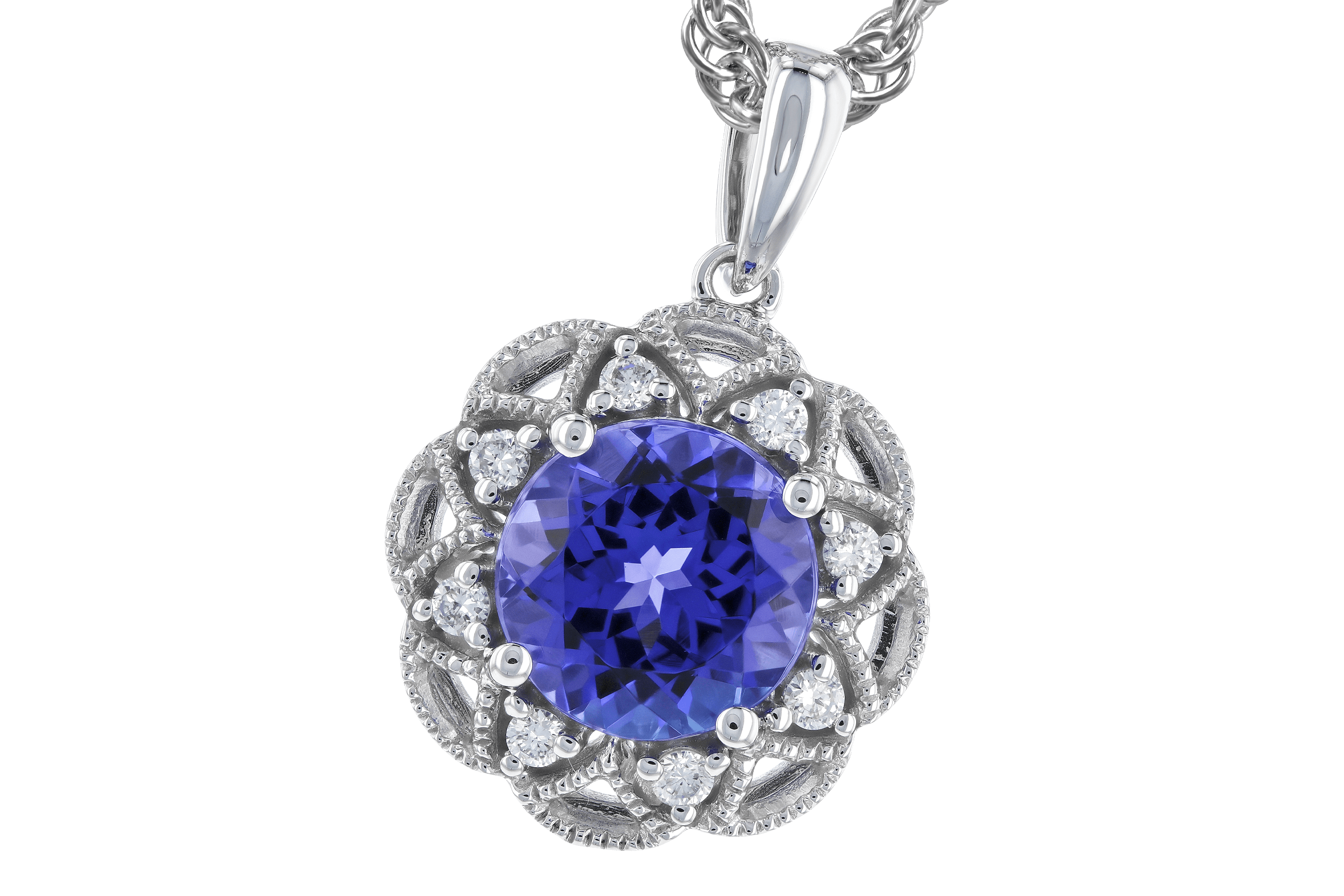 D282-94361: NECK 1.42 TANZANITE 1.50 TGW (7MM TANZ)