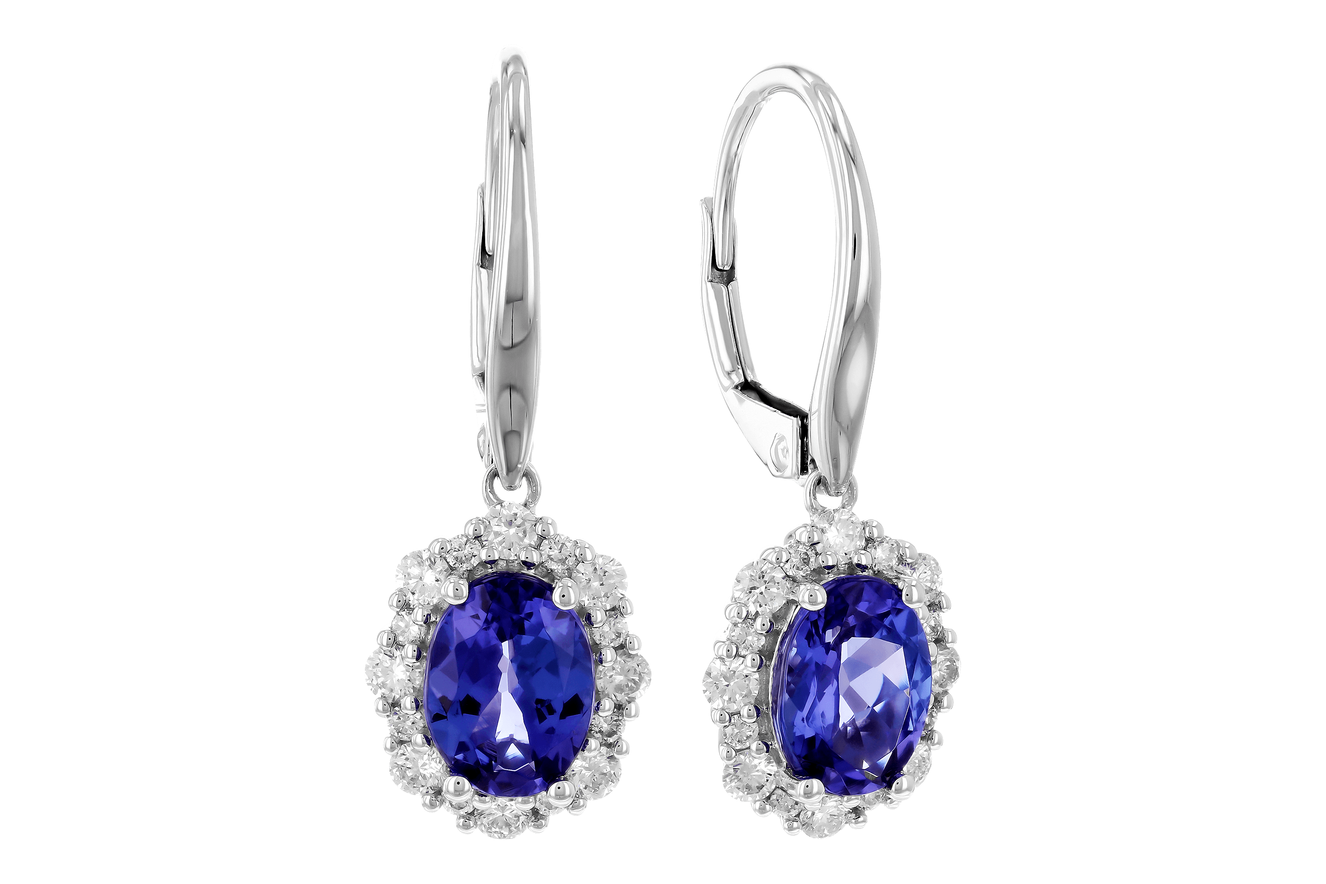 D282-96097: EARR 1.28 TW TANZANITE 1.72 TGW (7x5 OVAL)