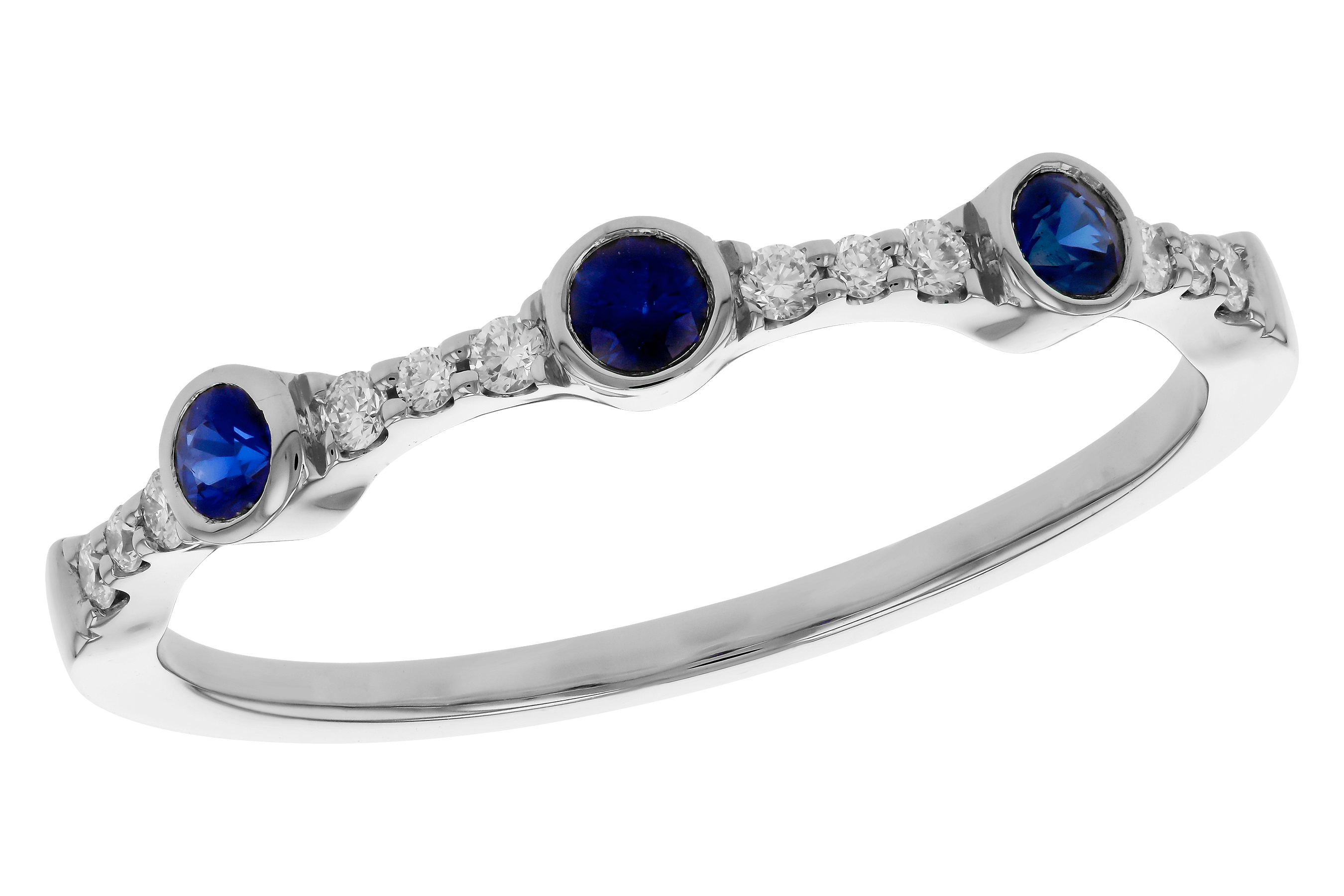 D283-85225: LDS WED RG .16 SAPPHIRE .25 TGW