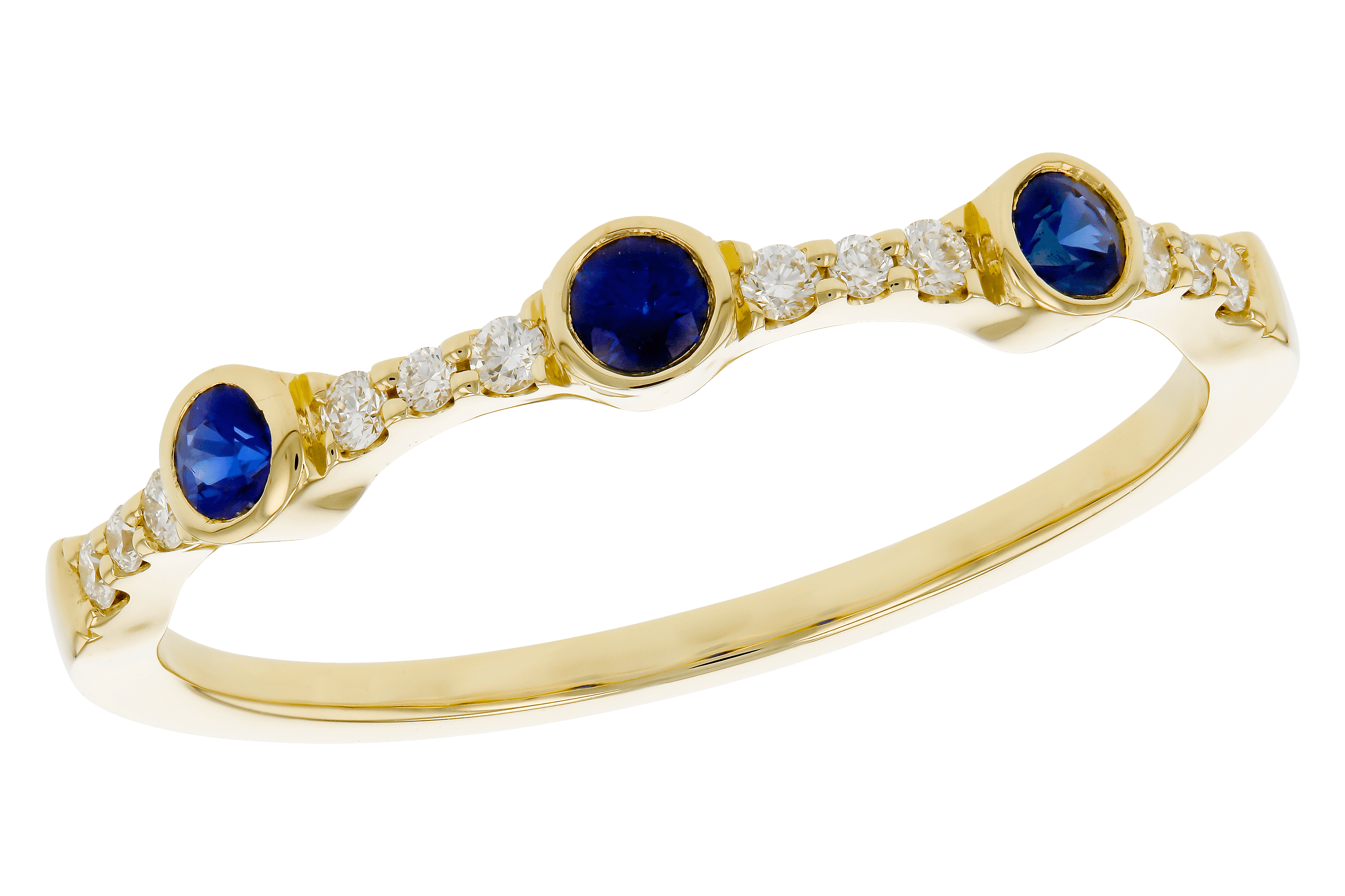 D283-85225: LDS WED RG .16 SAPPHIRE .25 TGW