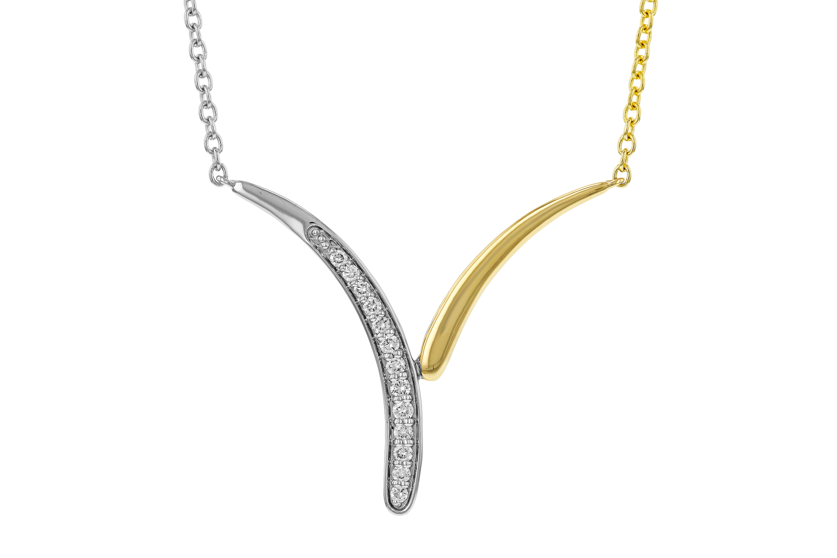 D283-87070: NECKLACE .12 TW (18")