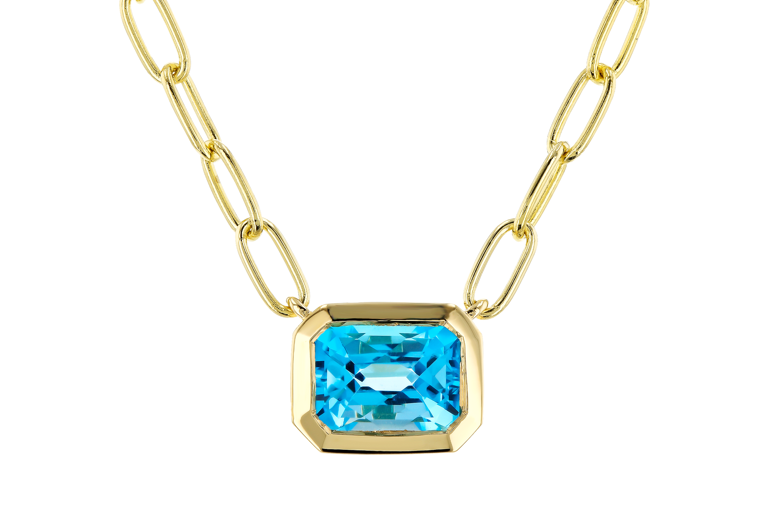 D283-87988: NECKLACE 1.20 SWISS BLUE TOPAZ (18")