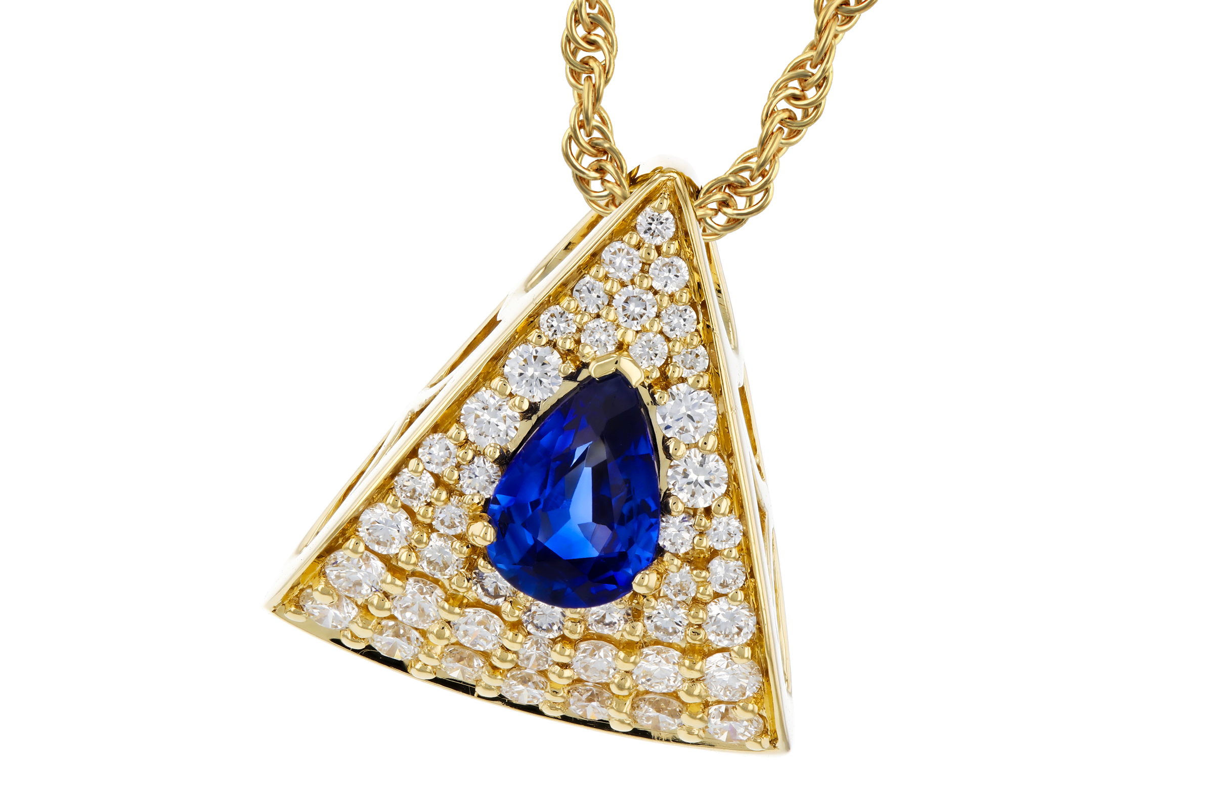 D284-75261: NECKLACE .51 SAPPHIRE .85 TGW (6x4MM SA)
