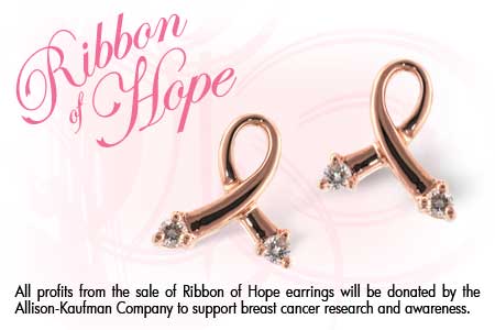 E009-36143: PINK GOLD EARRINGS .07 TW