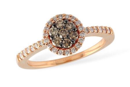 E195-71552: LDS DIA RG .22 BROWN DIA .46 TW