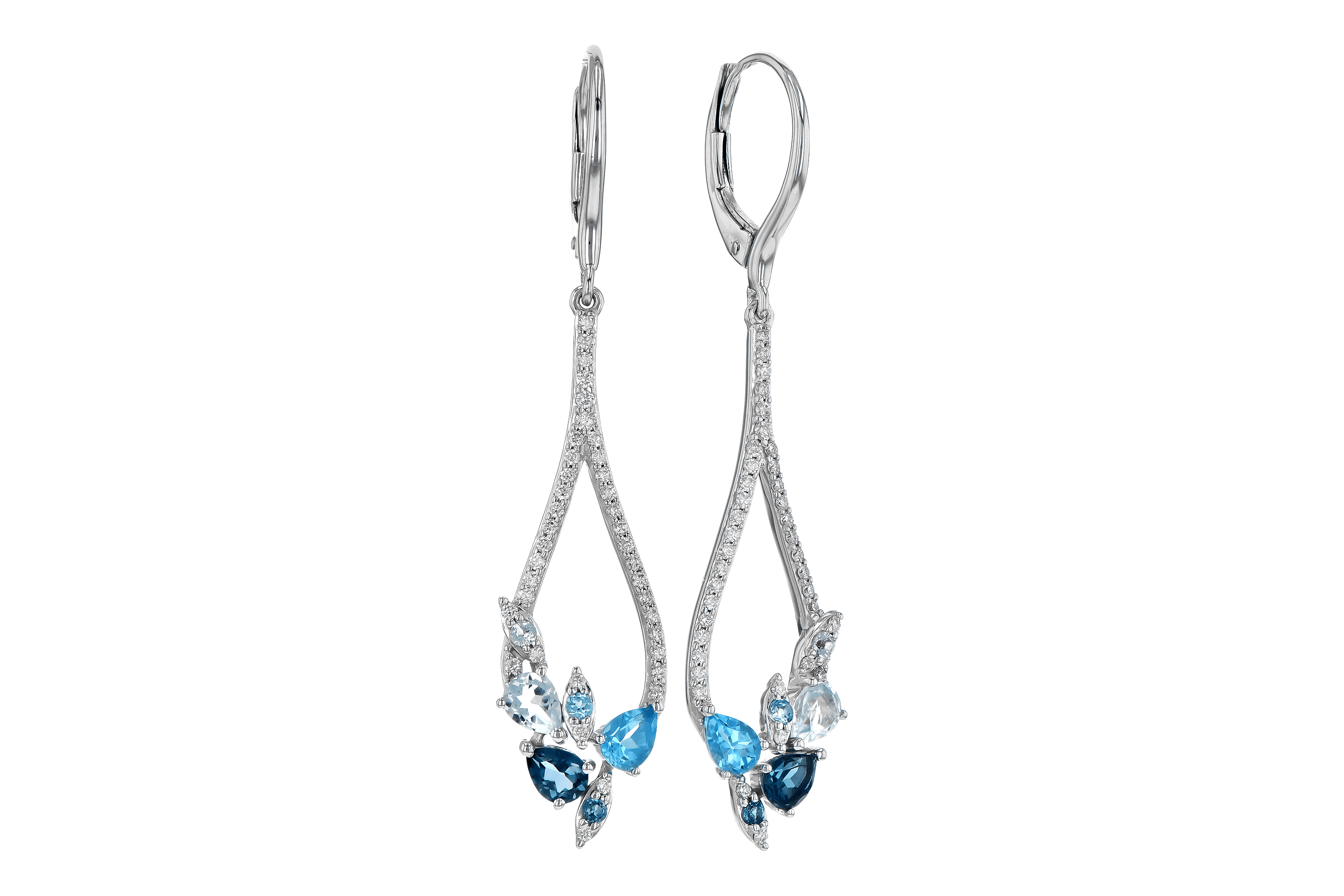 E282-04334: EARR 1.08 BLUE TOPAZ 1.35 TGW