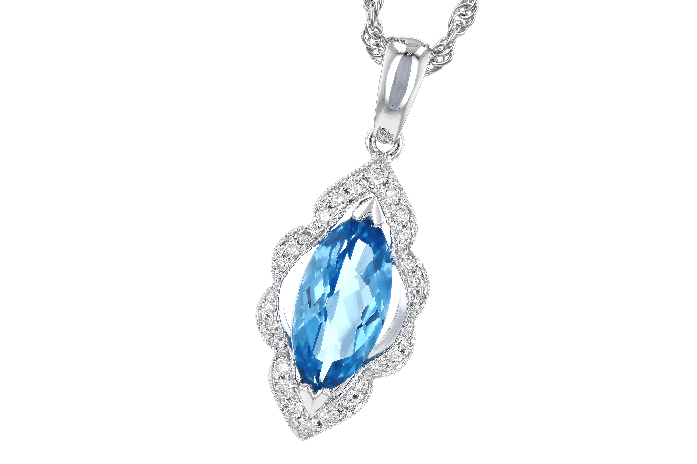 E282-07079: NECK 1.26 BLUE TOPAZ 1.37 TGW