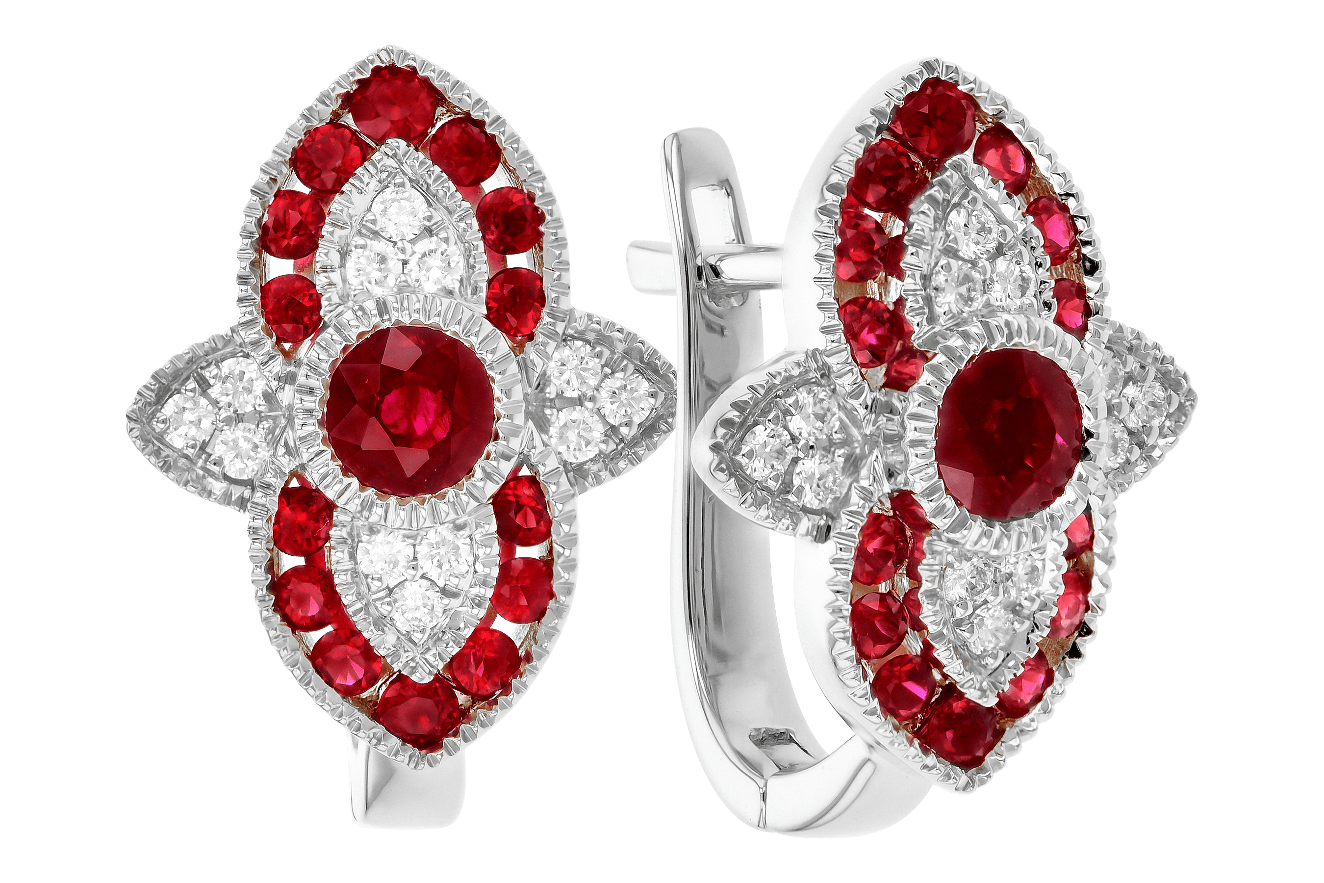 E282-91579: EARR .78 TW RUBY .90 TGW