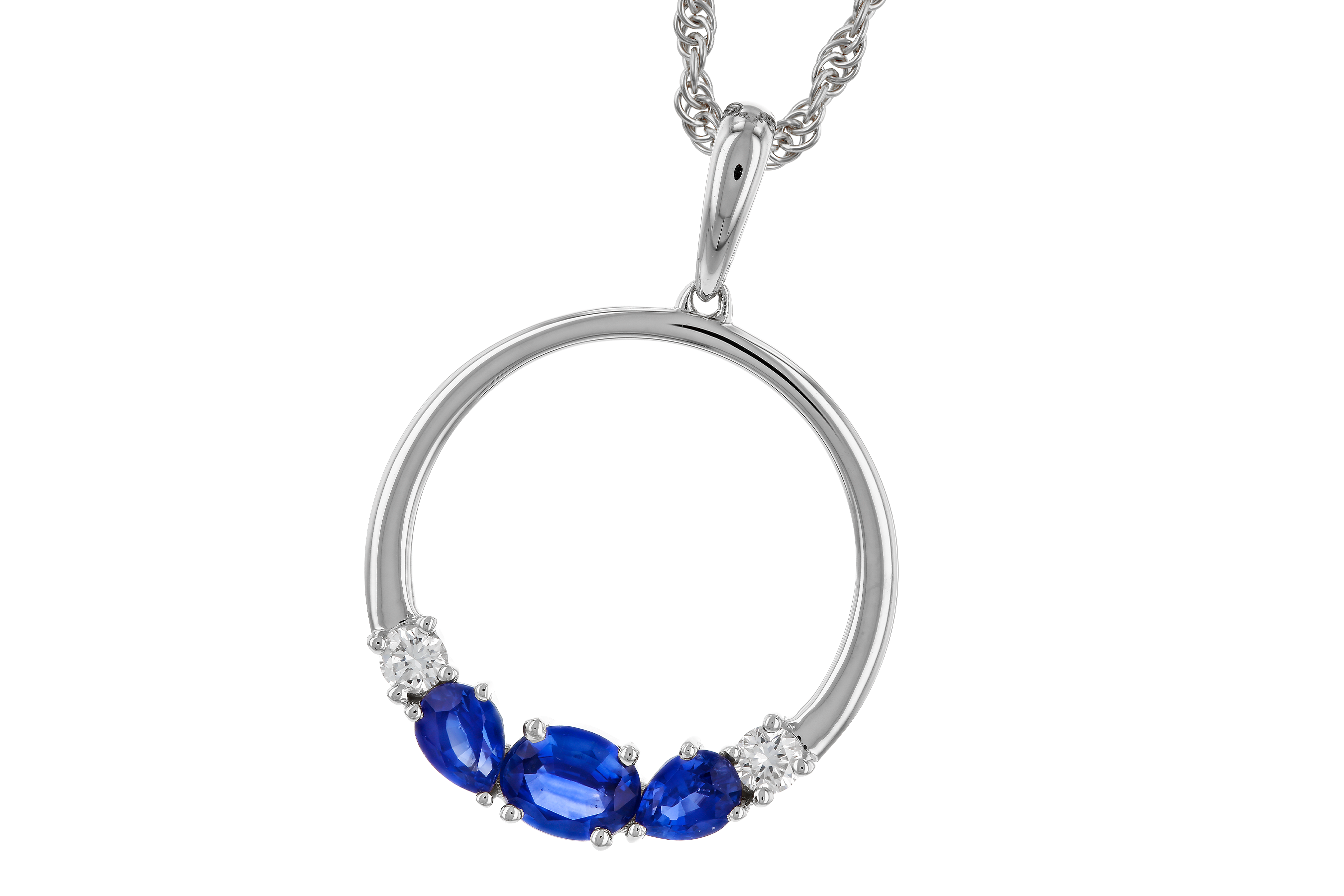 E283-84297: NECKLACE .81 SAPP .91 TGW