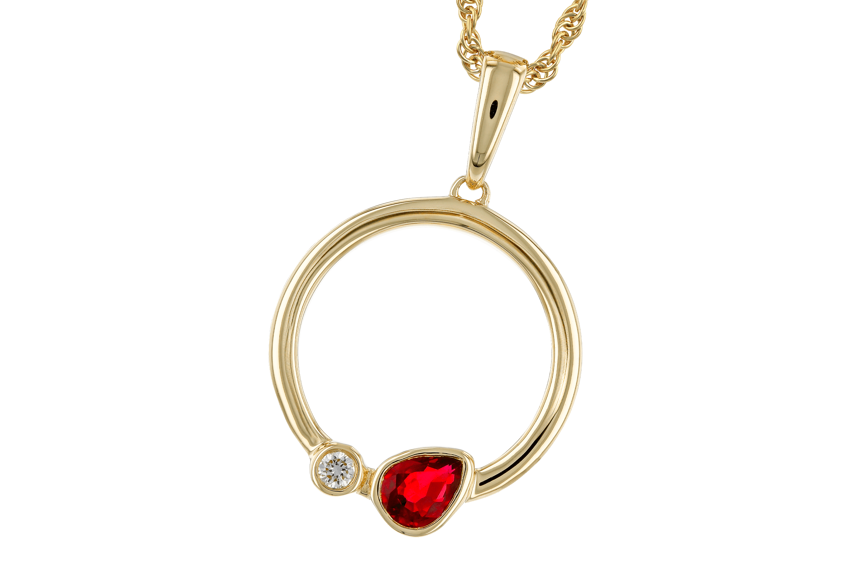 E283-84343: NECKLACE .24 RUBY .26 TGW