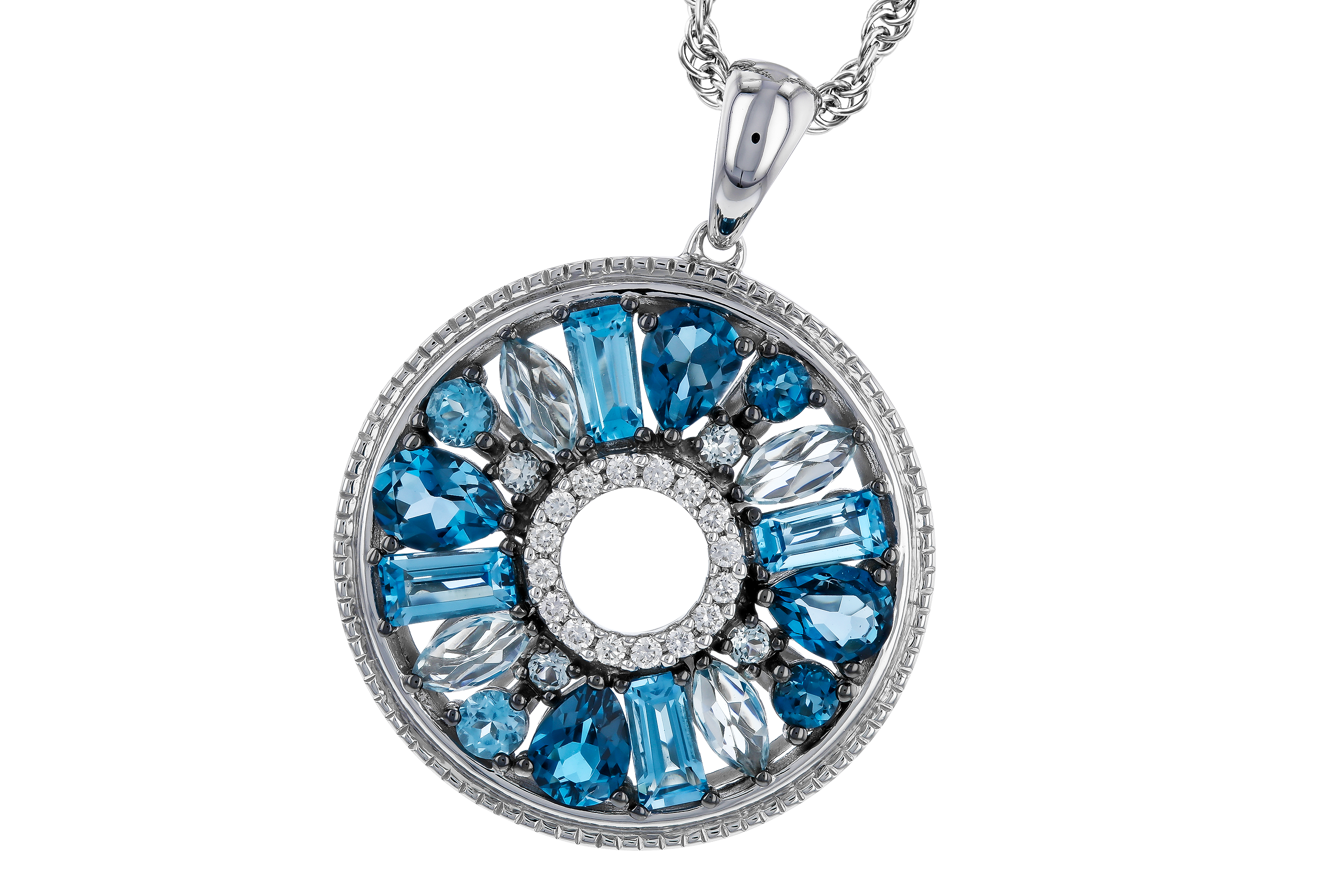 E283-86125: NECKLACE 1.67 BLUE TOPAZ 1.72 TGW