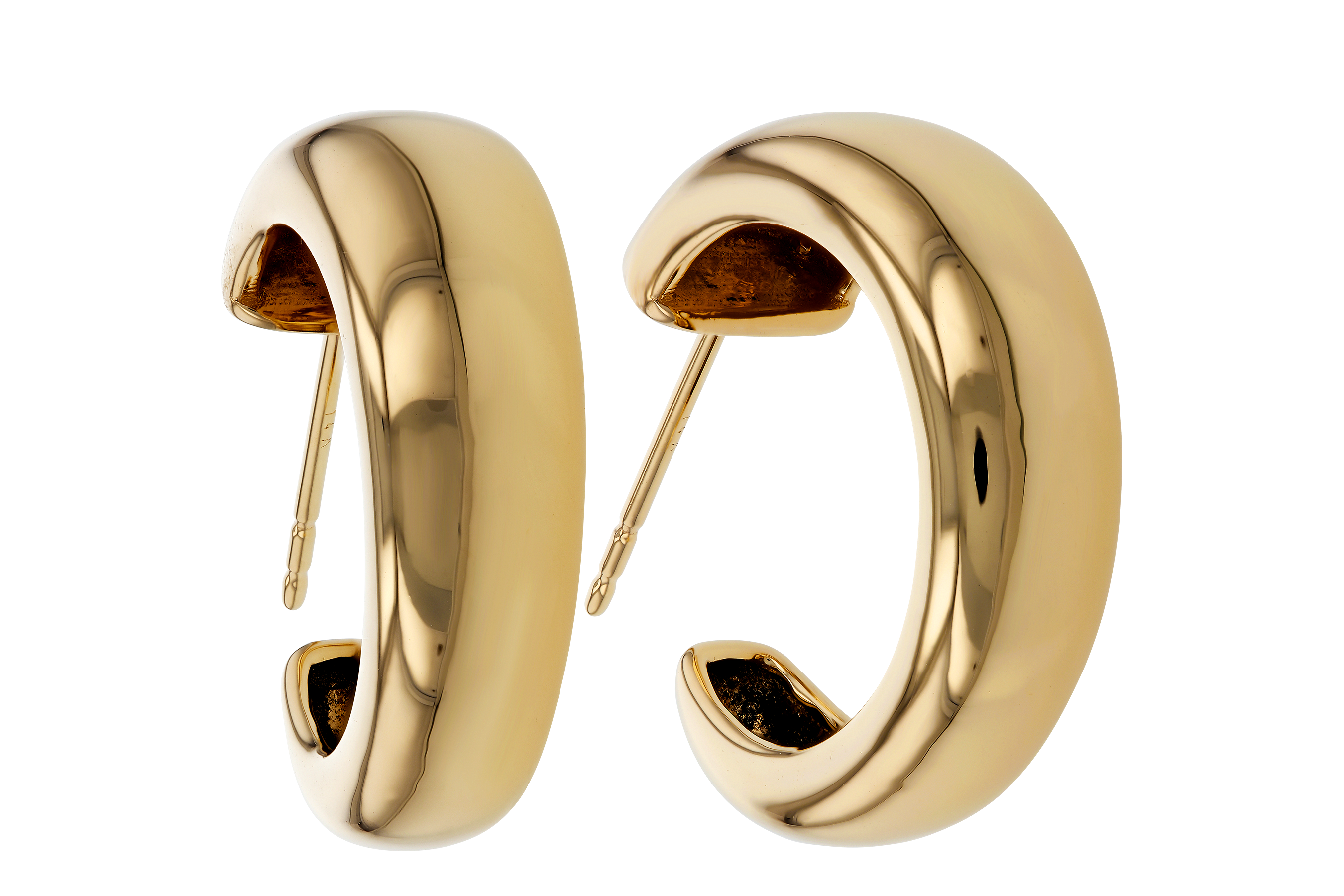 E283-89743: GOLD EARRINGS (20MM)
