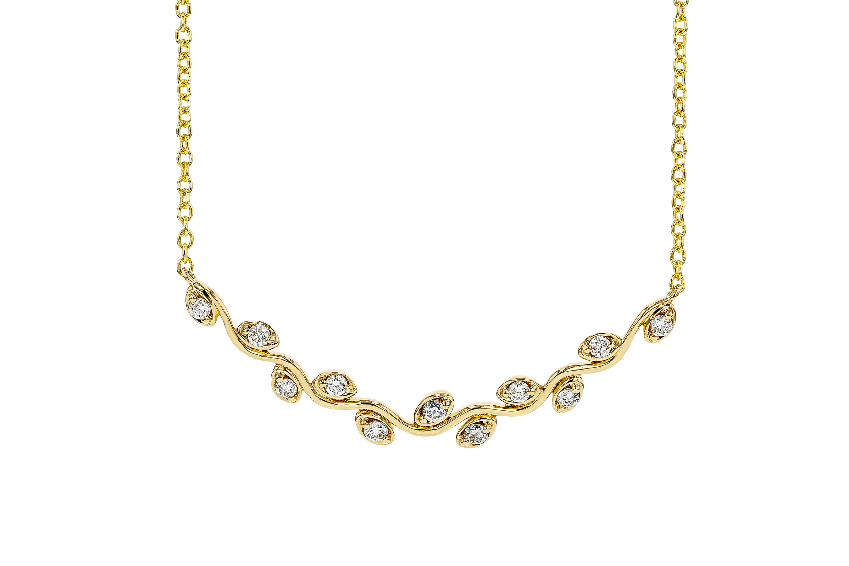 E283-89770: NECKLACE .25 TW (18")
