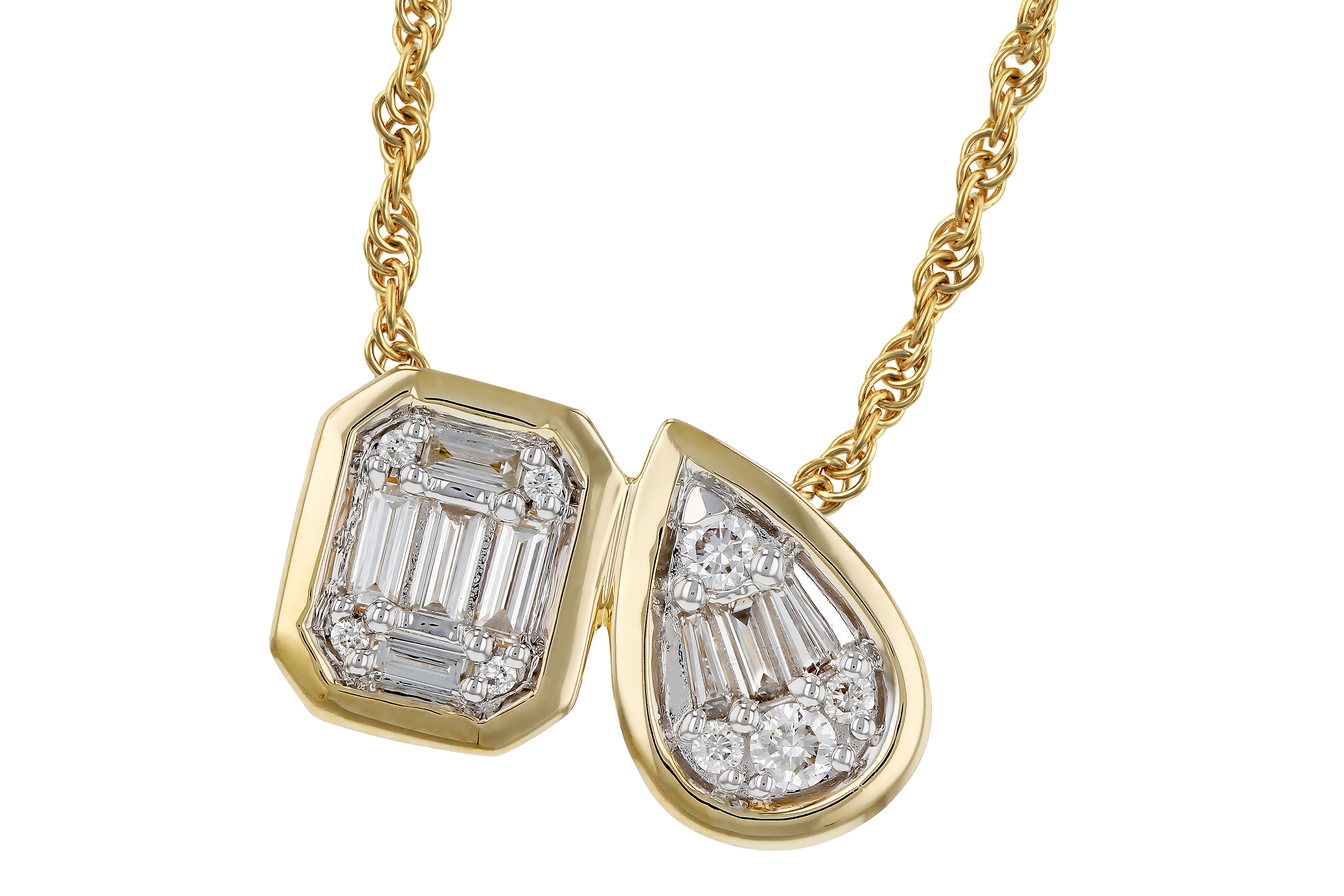 E283-89788: NECKLACE .17 BAG .25 TW