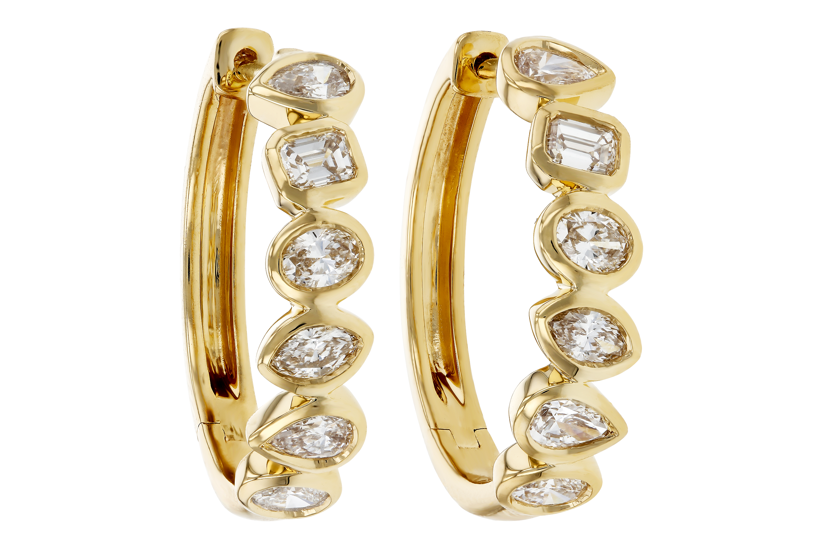 E284-73370: EARRINGS 1.10 TW FANCY CUT DIAS
