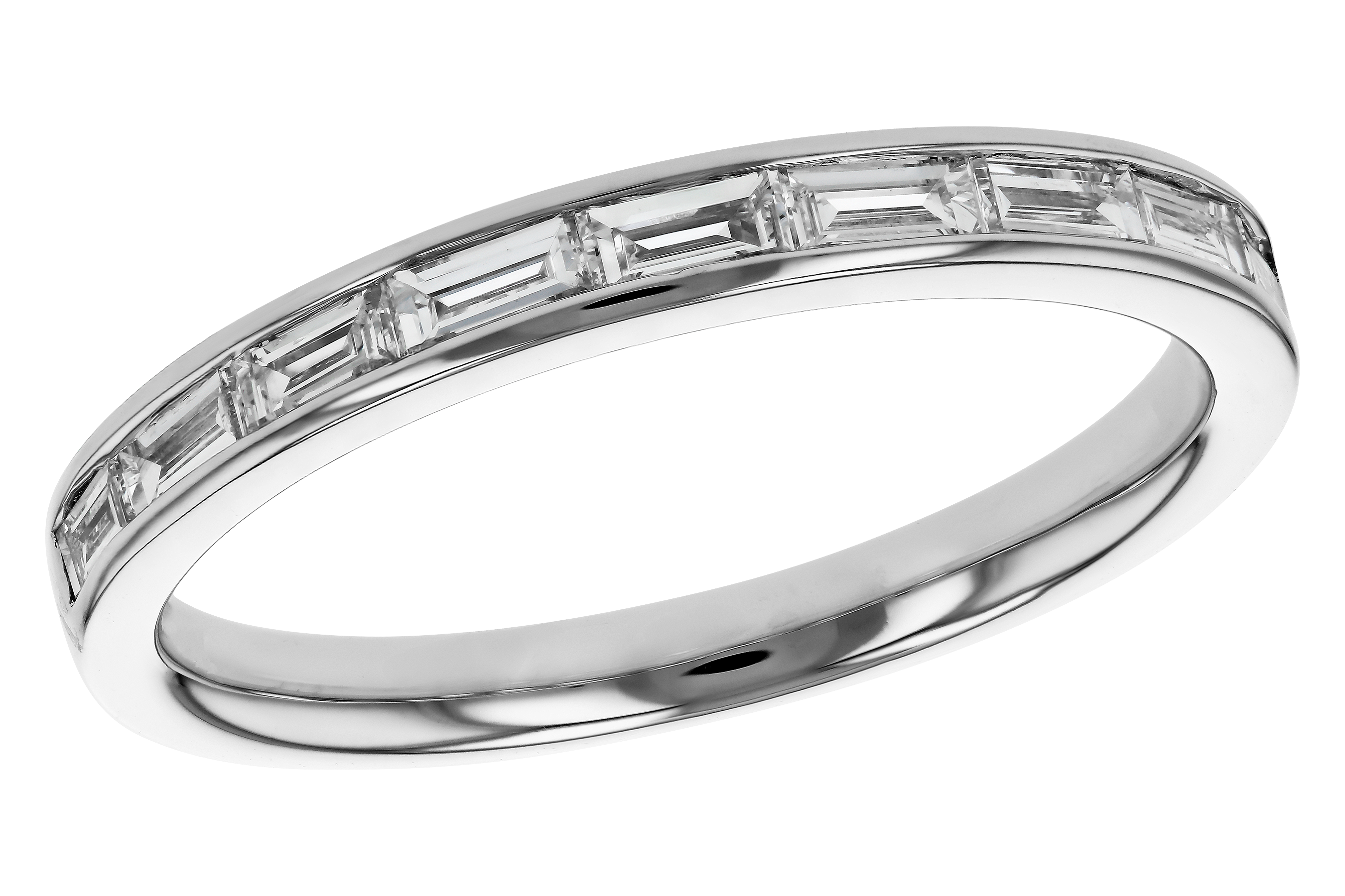 E284-73379: LDS DIA WED RG .44 TW BAGUETTES