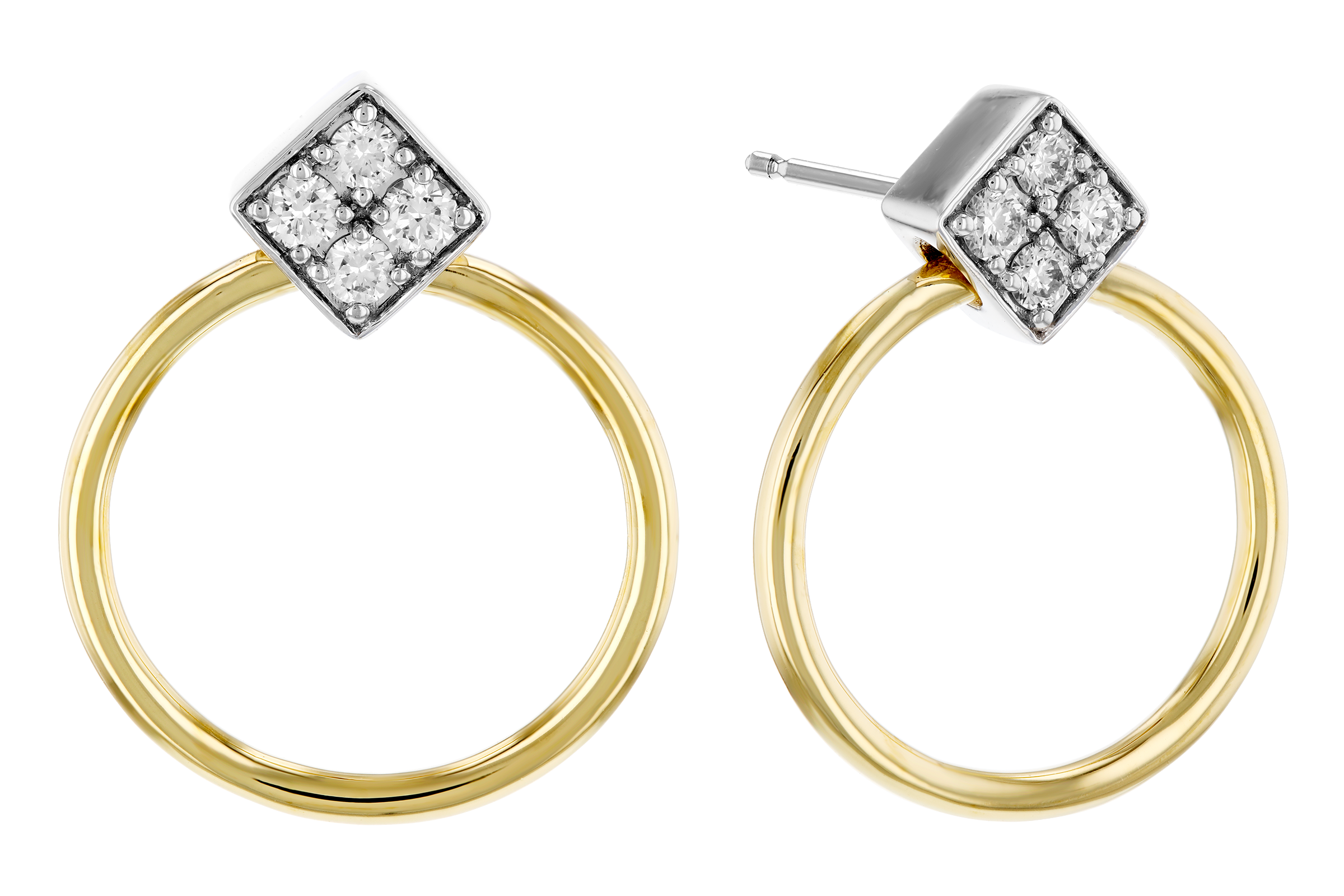 E284-74325: EARRINGS .25 TW