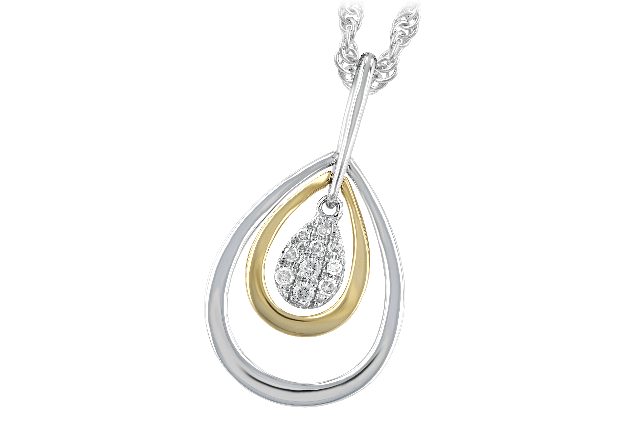 F192-95270: NECKLACE .04 TW