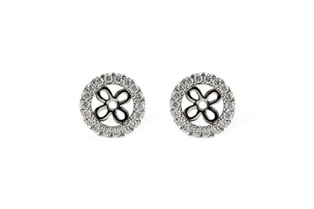 F196-58834: EARRING JACKETS .24 TW (FOR 0.75-1.00 CT TW STUDS)