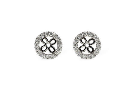 F196-58834: EARRING JACKETS .24 TW (FOR 0.75-1.00 CT TW STUDS)