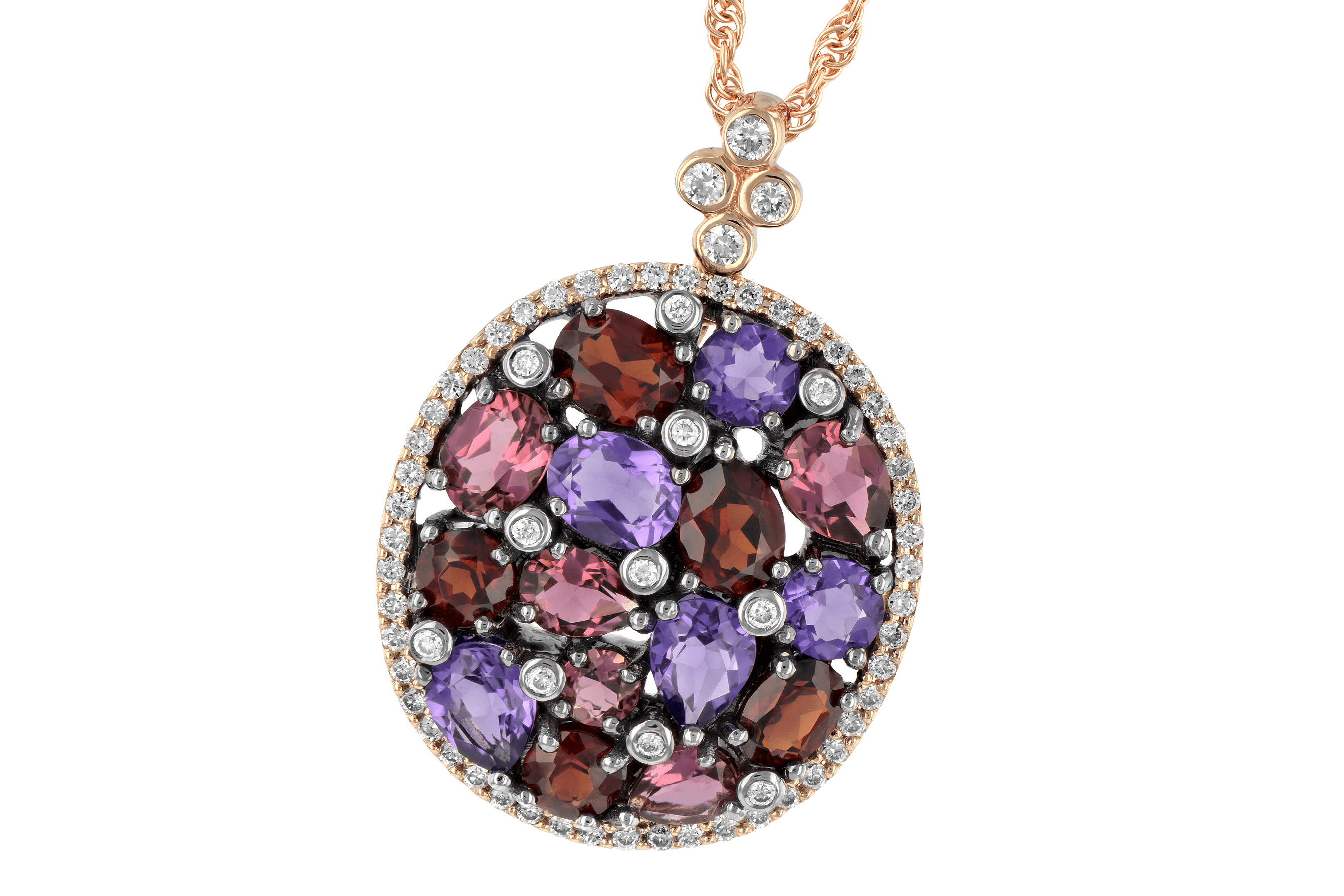 F196-59806: NECK 2.49 SEMI-PRECIOUS 2.78 TGW