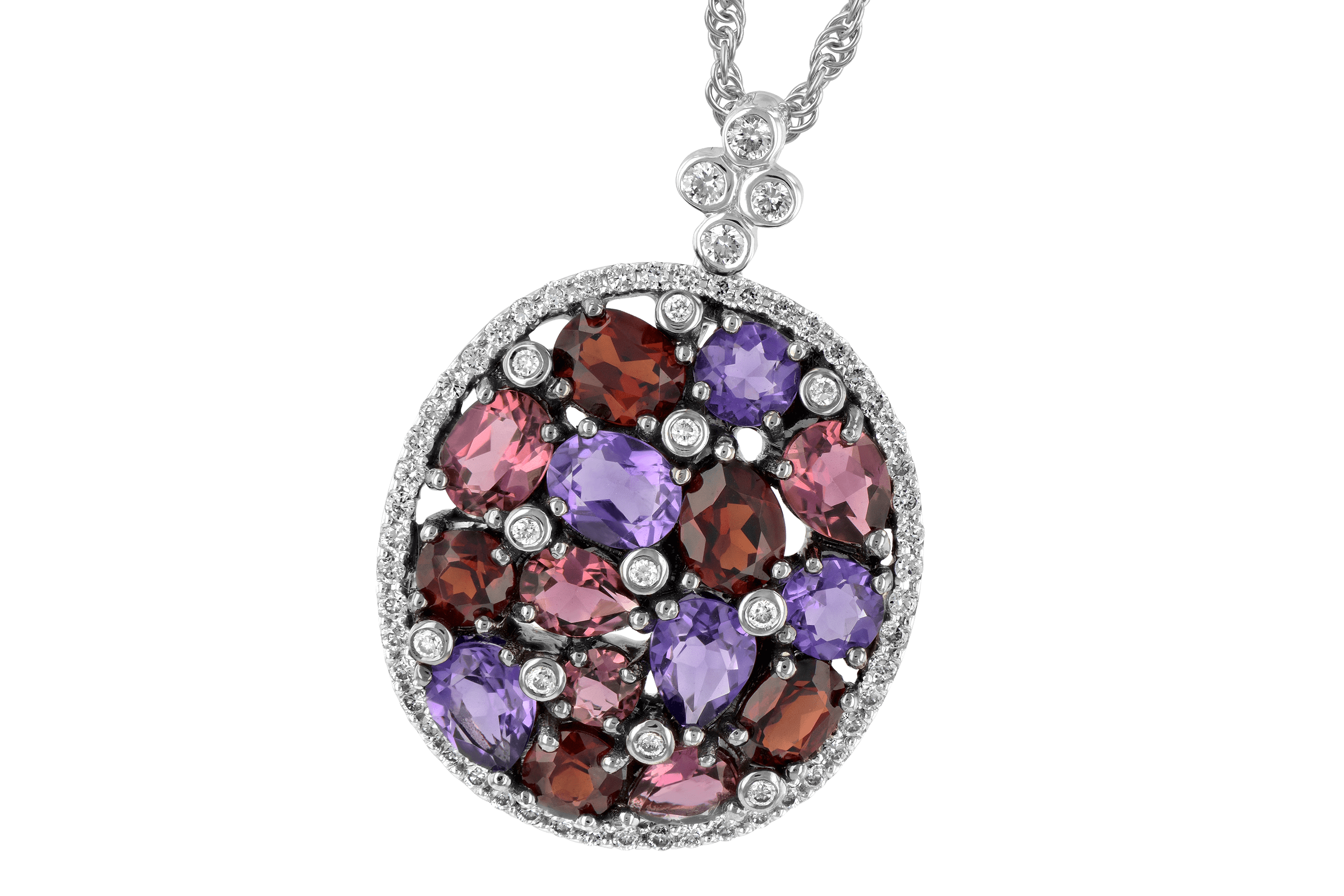 F196-59806: NECK 2.49 SEMI-PRECIOUS 2.78 TGW