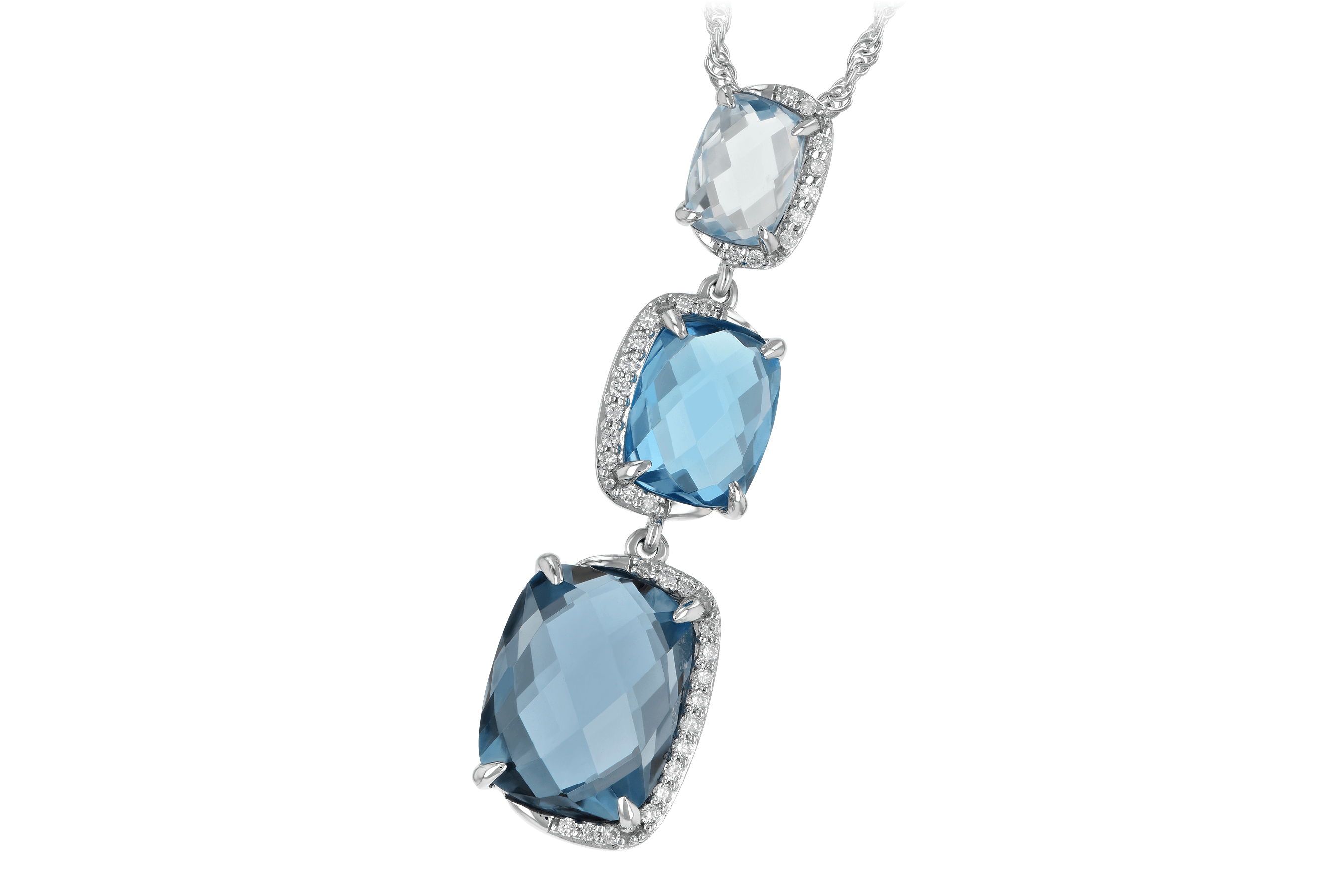 F197-52515: NECK 8.71 BLUE TOPAZ 8.89 TGW