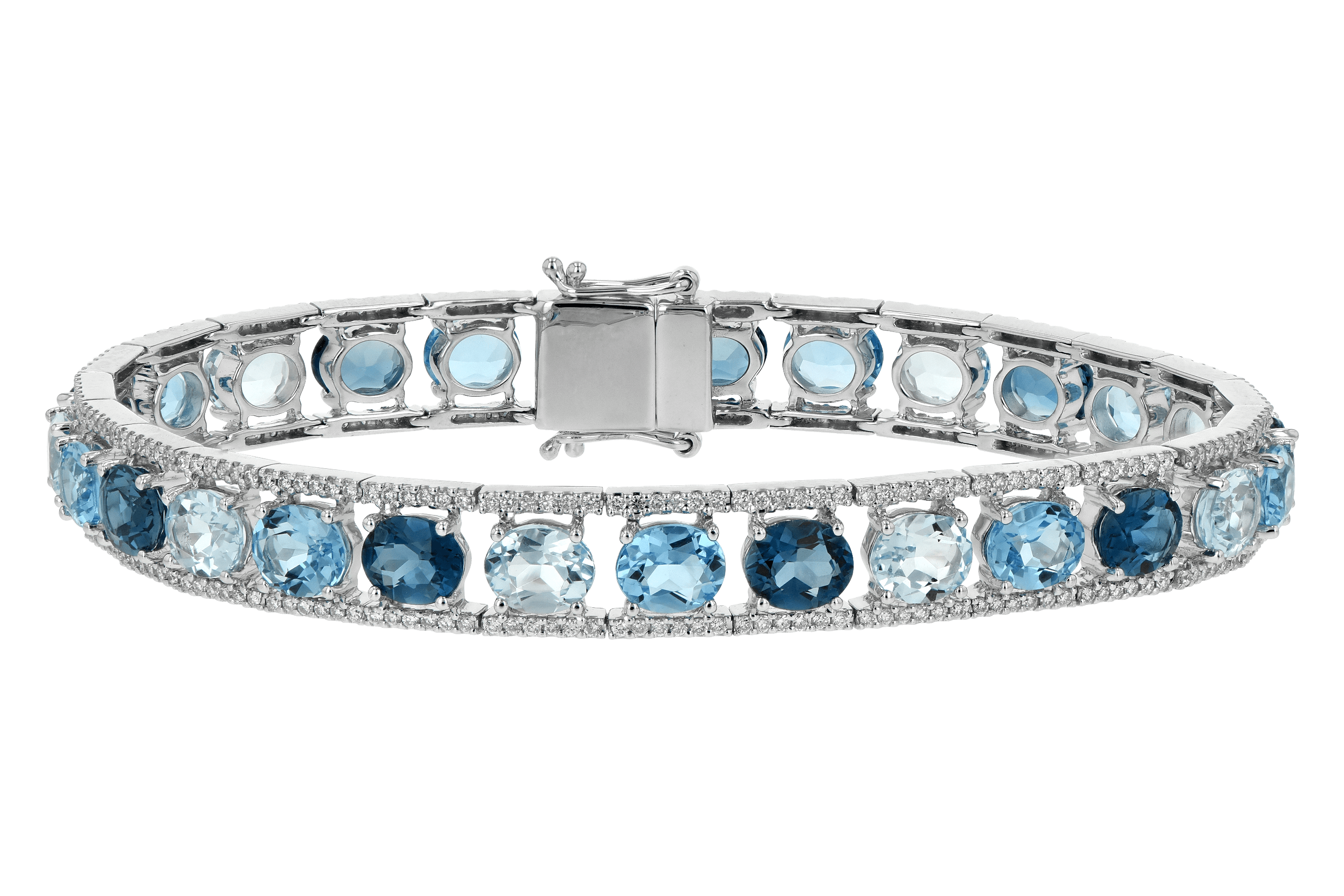 F198-38834: BRACELET 16.54 BLUE TOPAZ 17.78 TGW