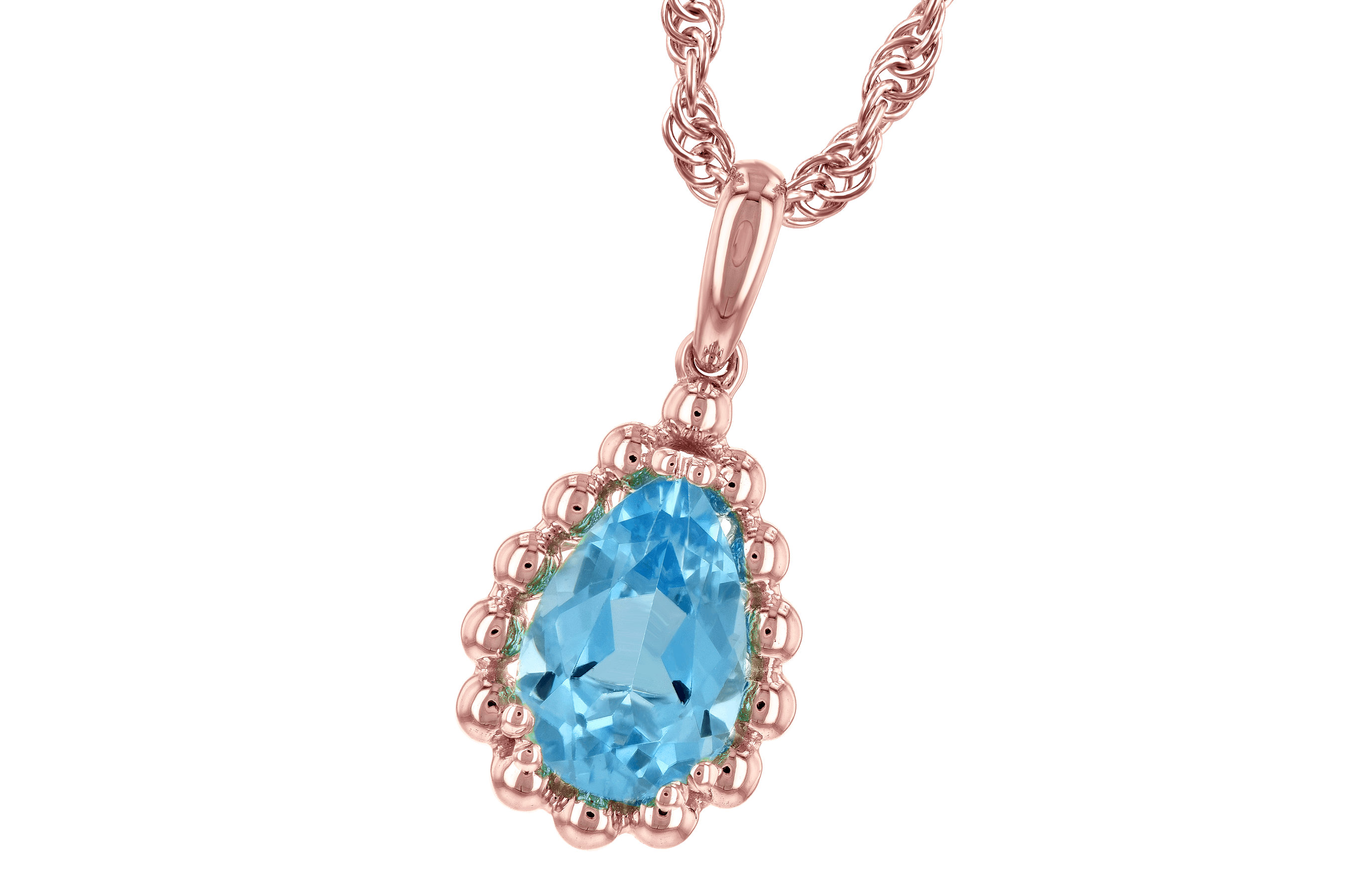 F198-40715: NECKLACE 1.55 CT BLUE TOPAZ