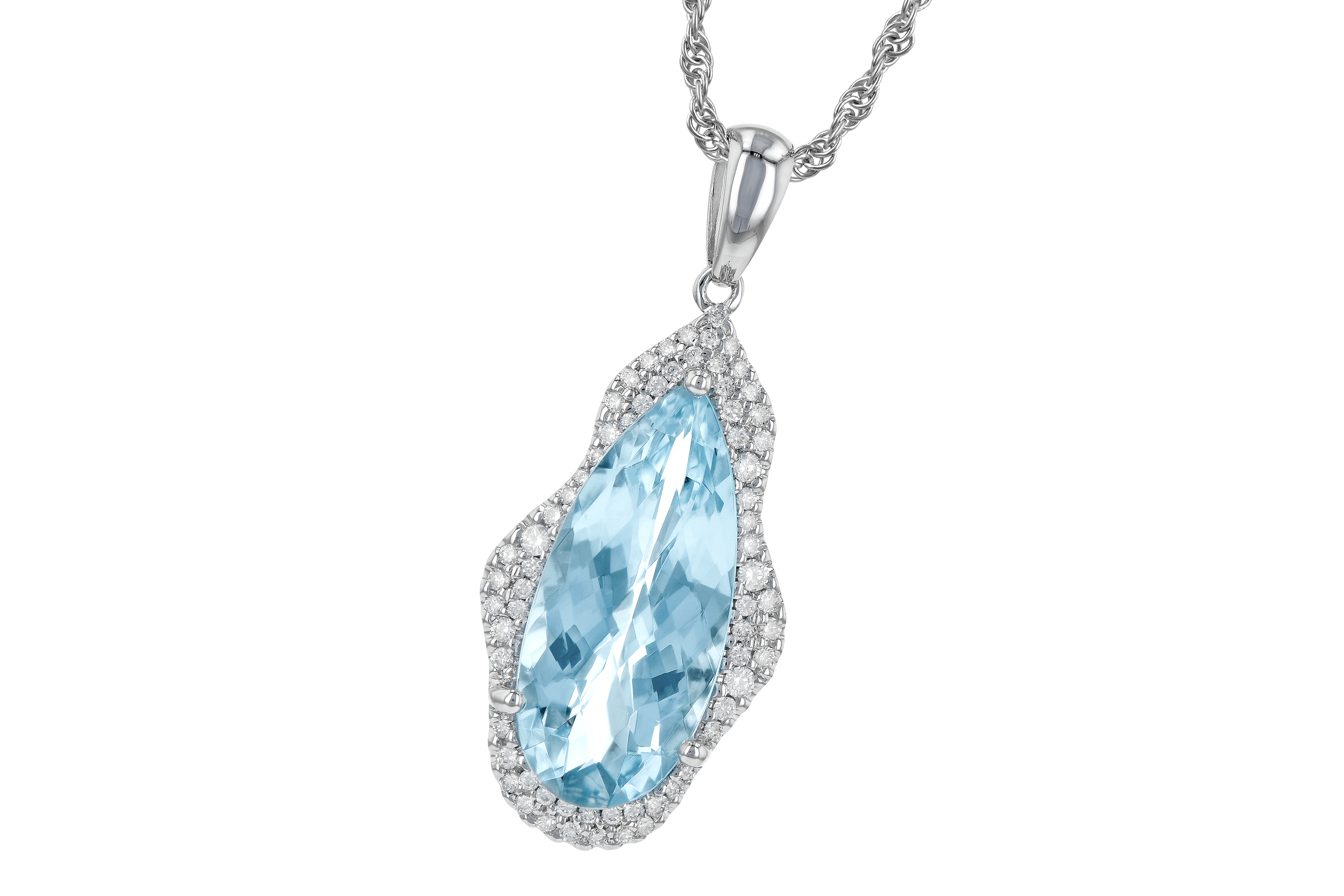 F199-33397: NECK 3.97 AQUAMARINE 4.20 TGW