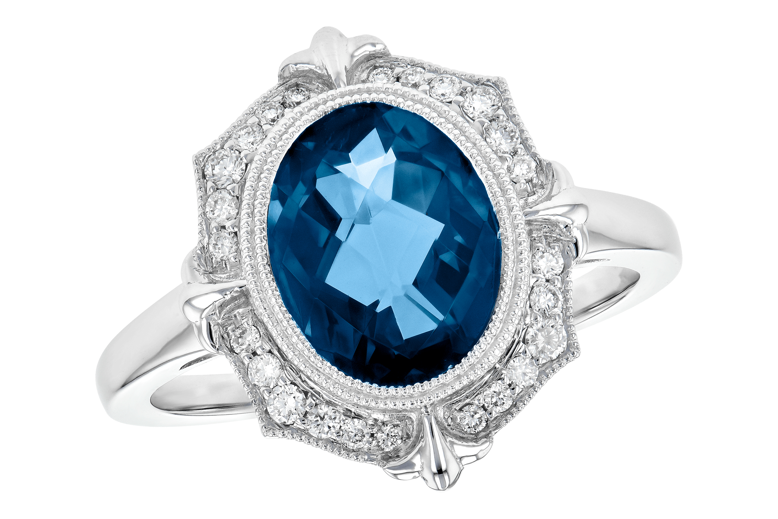 F199-35197: LDS RG 3.00 LONDON BLUE TOPAZ 3.16 TGW