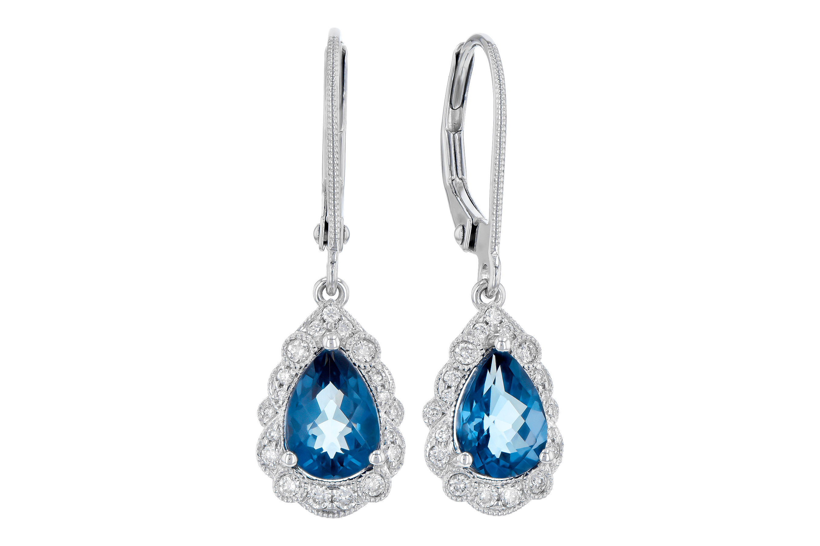 F282-07997: EARR 1.48 TW LONDON BLUE TOPAZ 1.63 TGW