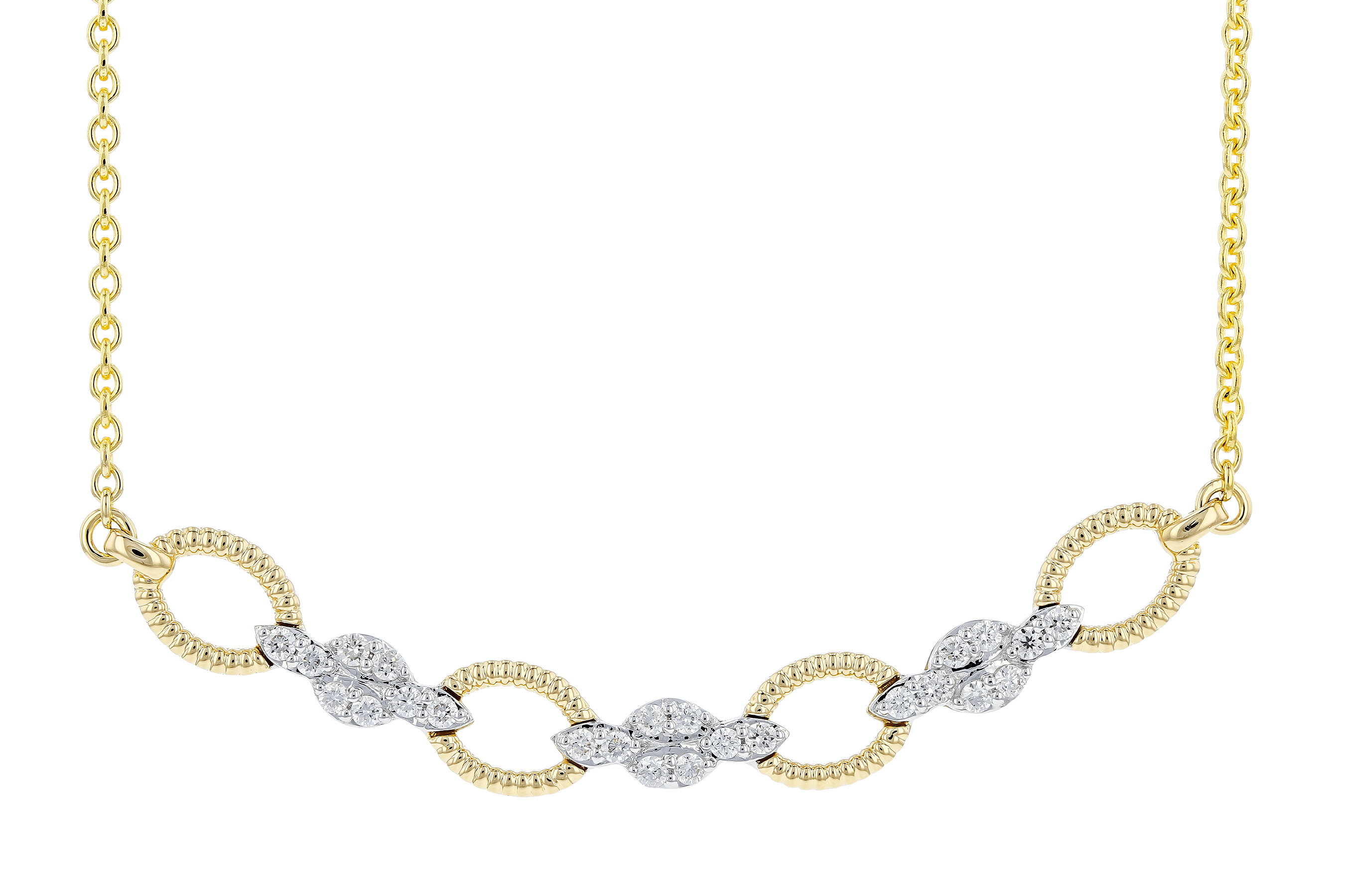 F282-94297: NECKLACE .25 TW (18")