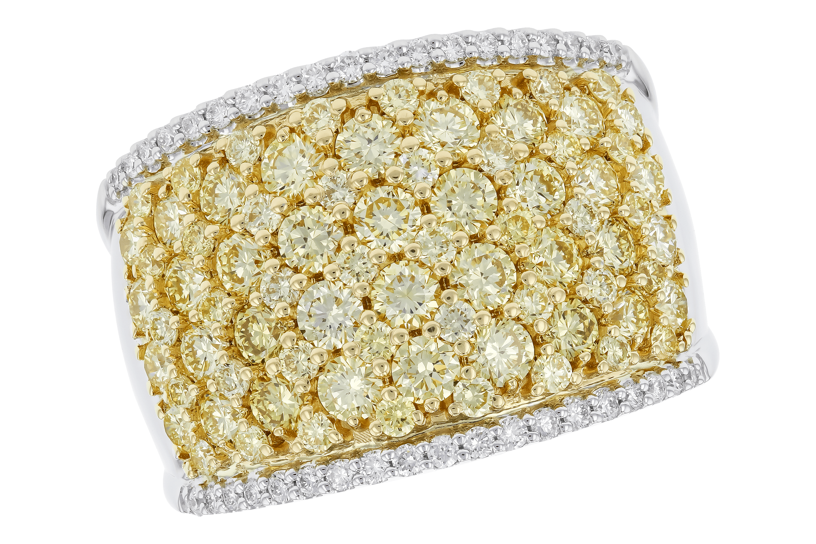 F282-94315: LDS DIA WED RG 2.19 YELLOW DIAS 2.37 TW